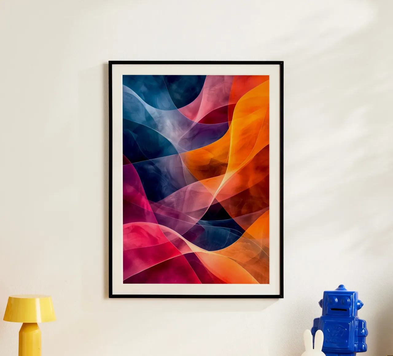 Astrazione colori e linee carta hahnemühle da Justyna Jaszke JBJart