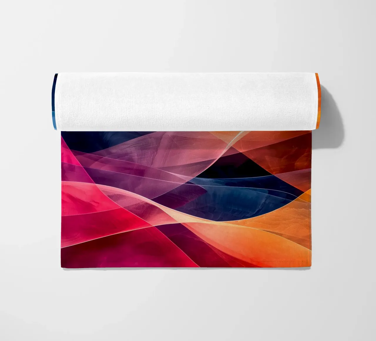 Astrazione colori e linee telo mare da Justyna Jaszke JBJart