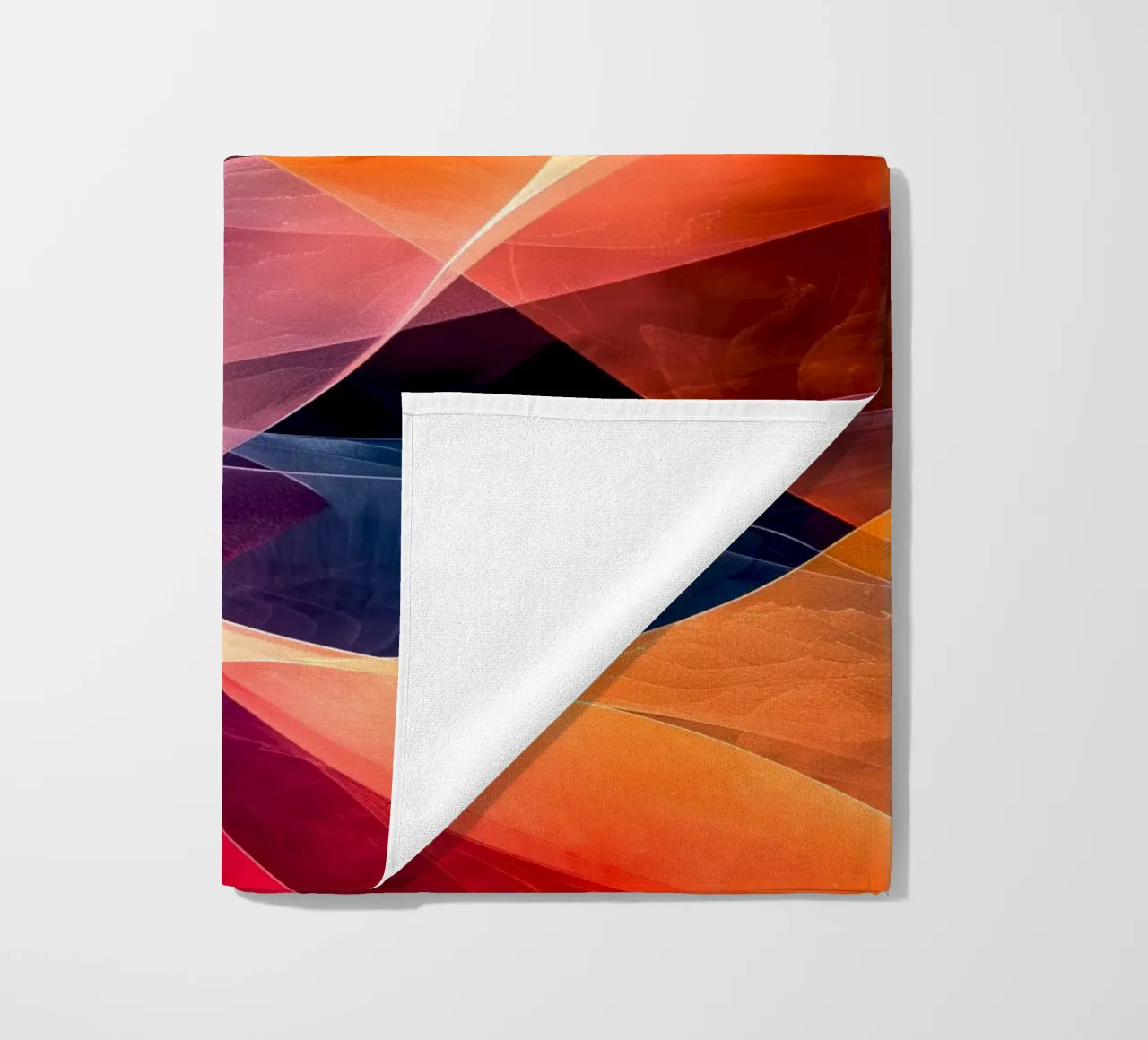 Astrazione colori e linee telo mare da Justyna Jaszke JBJart