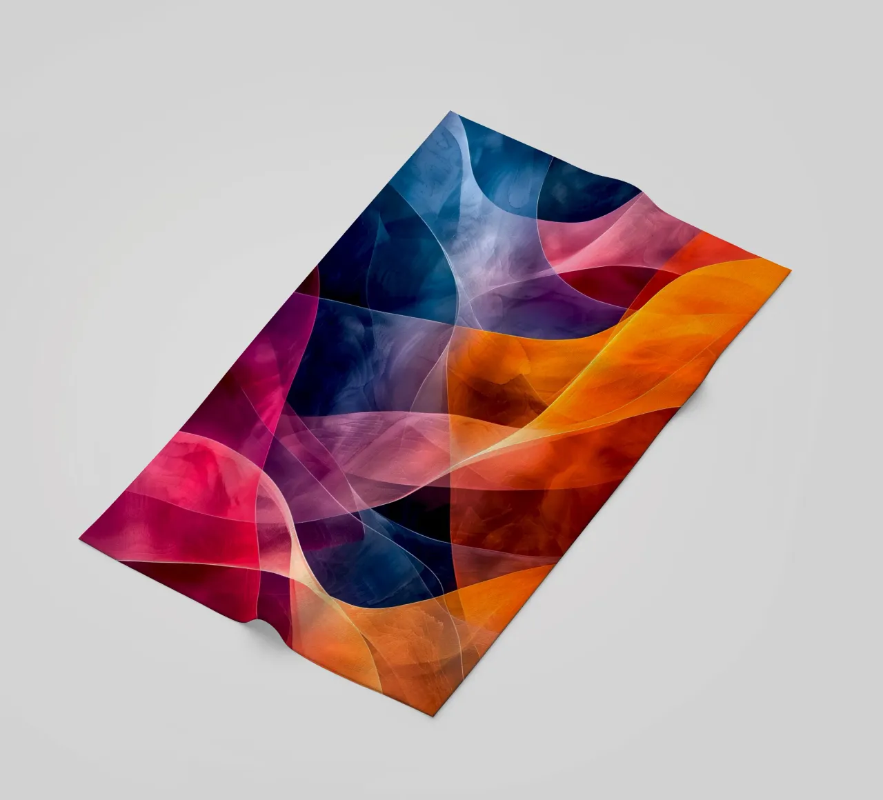 Astrazione colori e linee telo mare da Justyna Jaszke JBJart