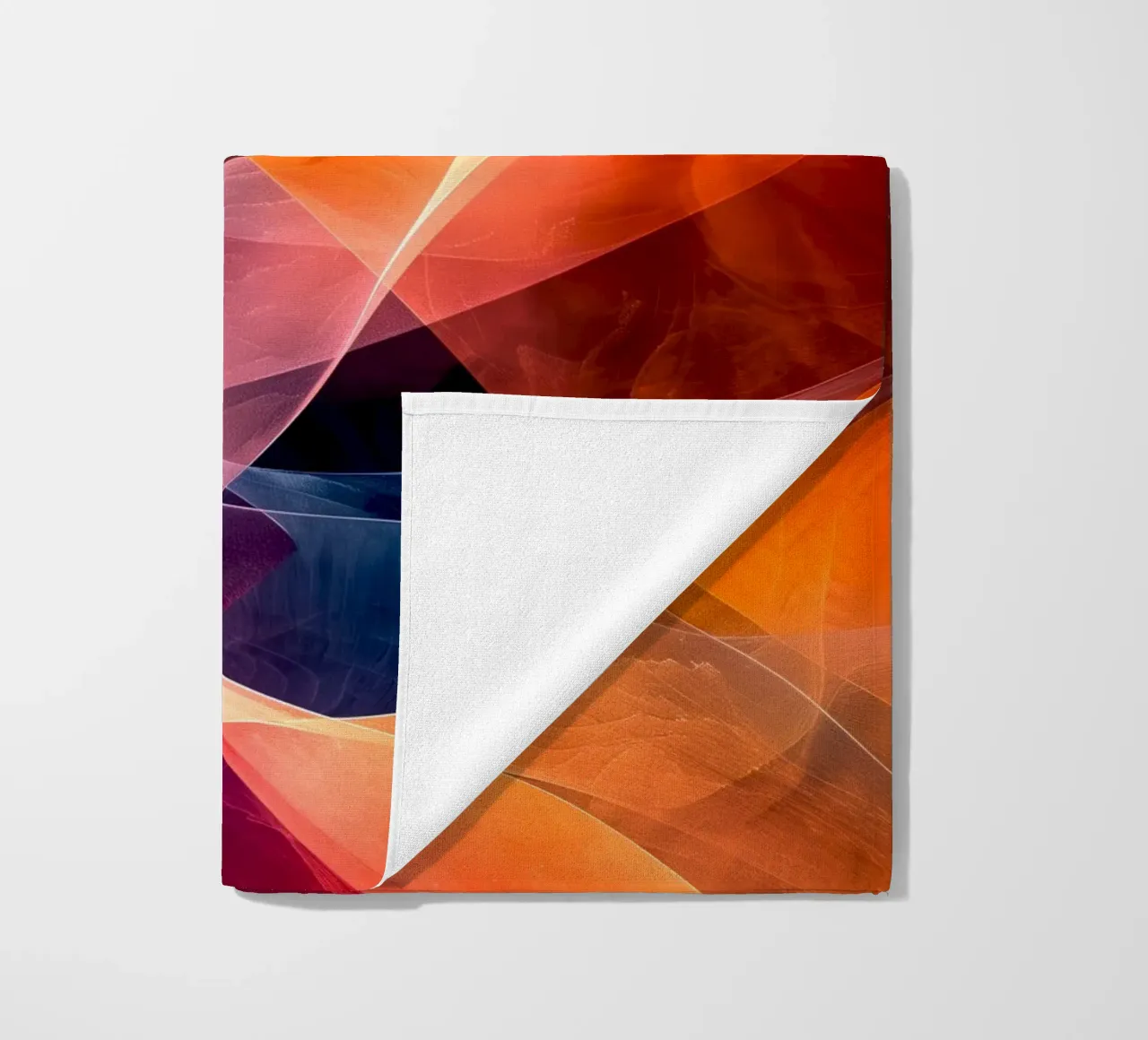 Astrazione colori e linee telo mare da Justyna Jaszke JBJart