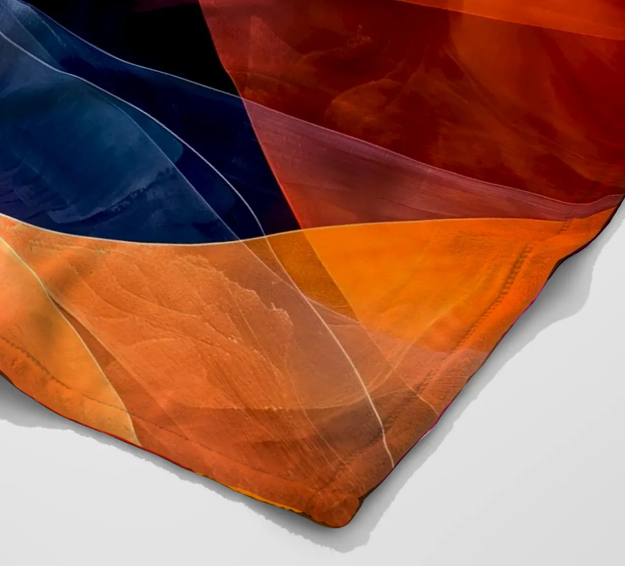 Astrazione colori e linee coperta in pile da Justyna Jaszke JBJart