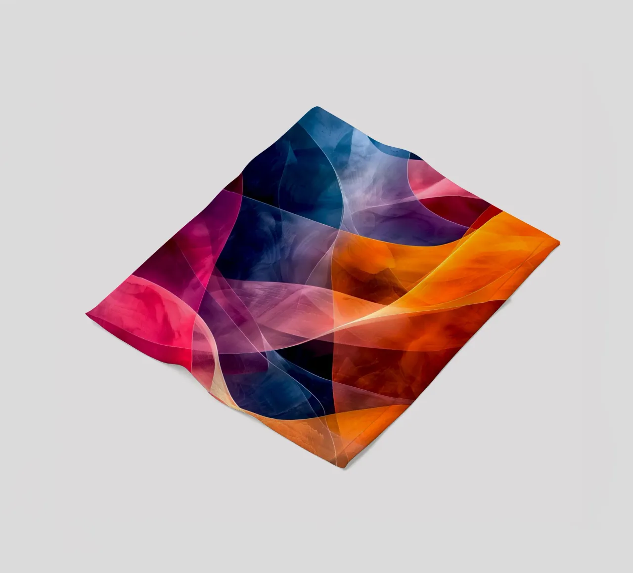 Astrazione colori e linee coperta in pile da Justyna Jaszke JBJart