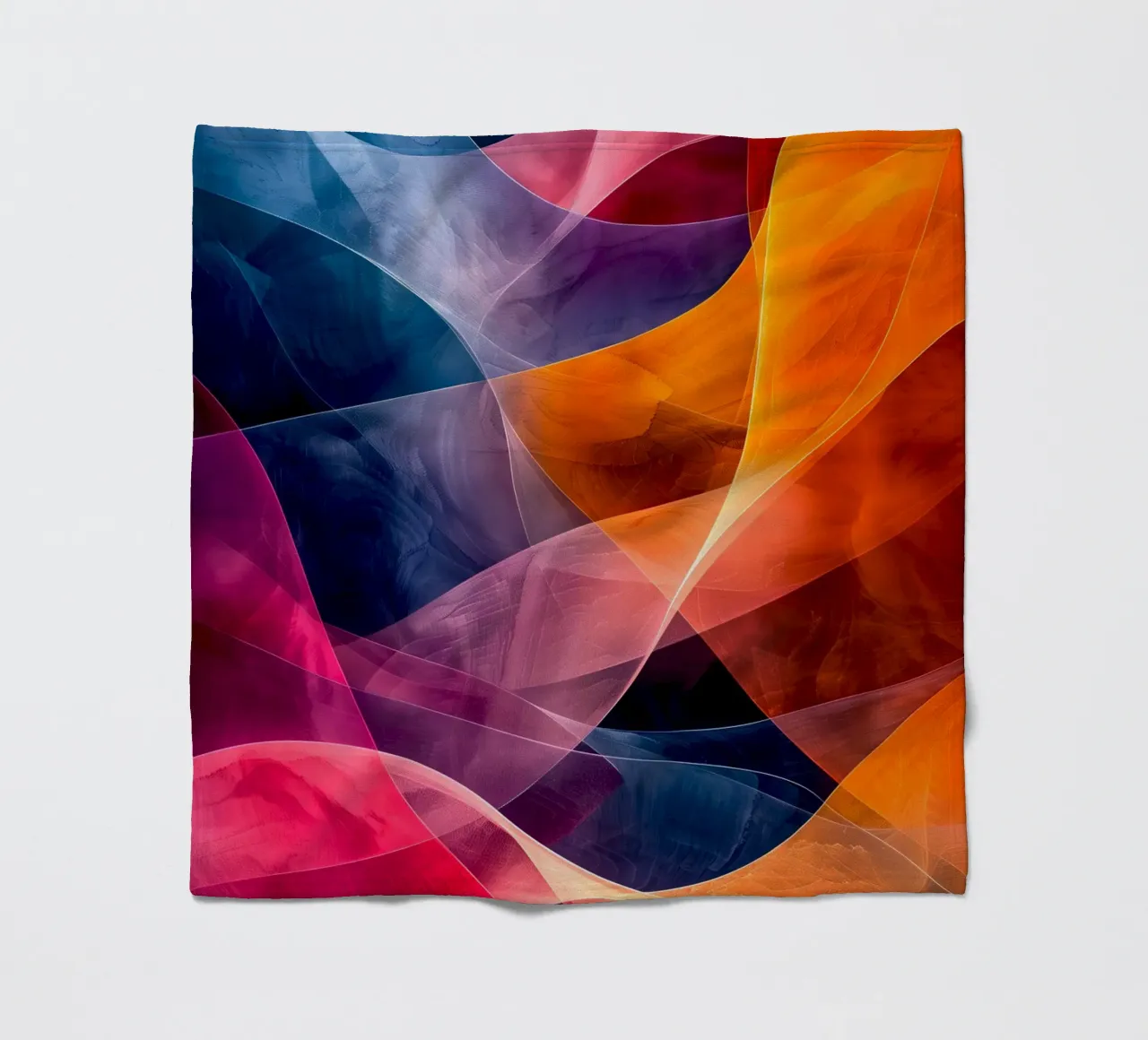 Astrazione colori e linee coperta in pile da Justyna Jaszke JBJart