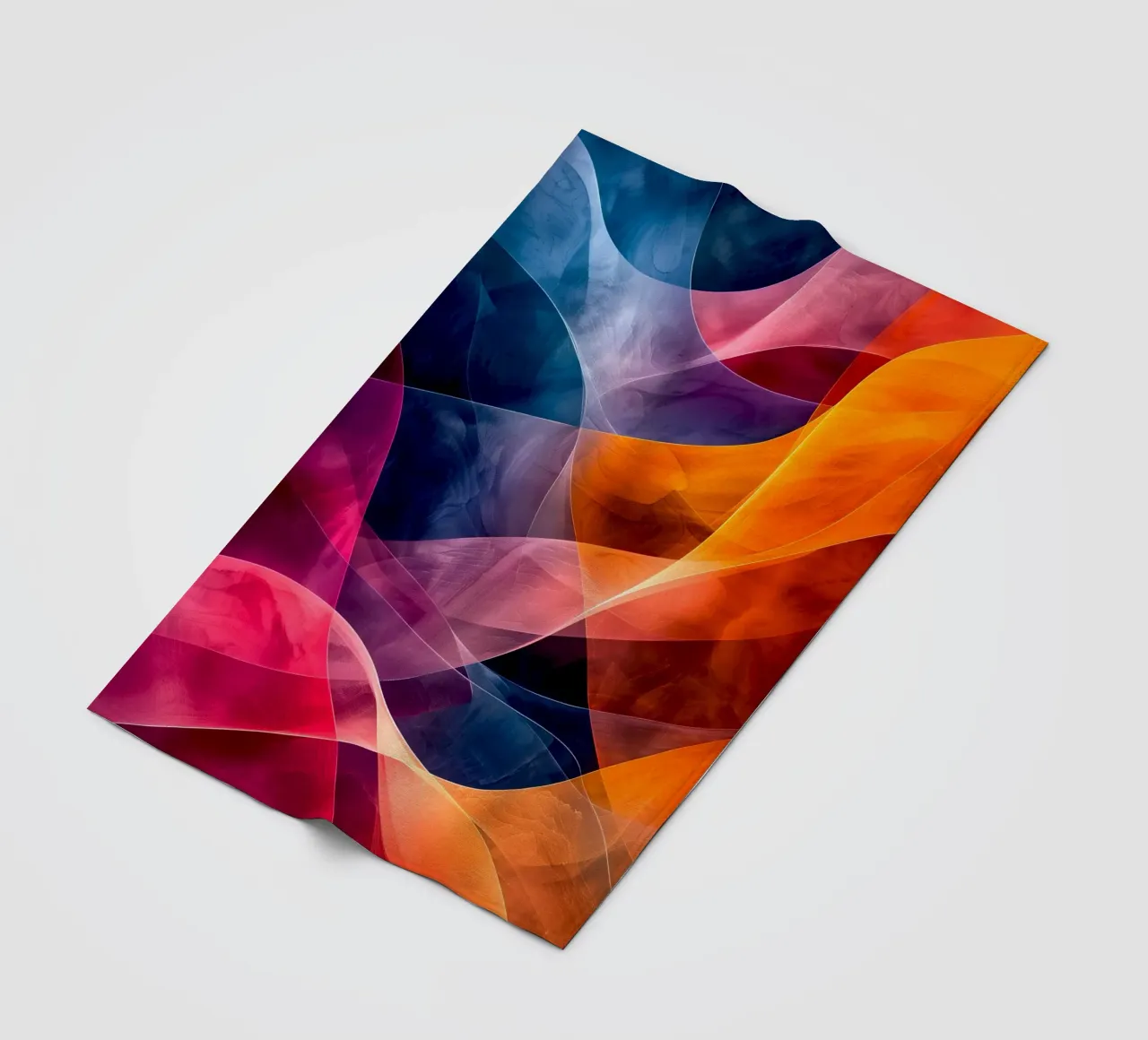 Astrazione colori e linee coperta in pile da Justyna Jaszke JBJart