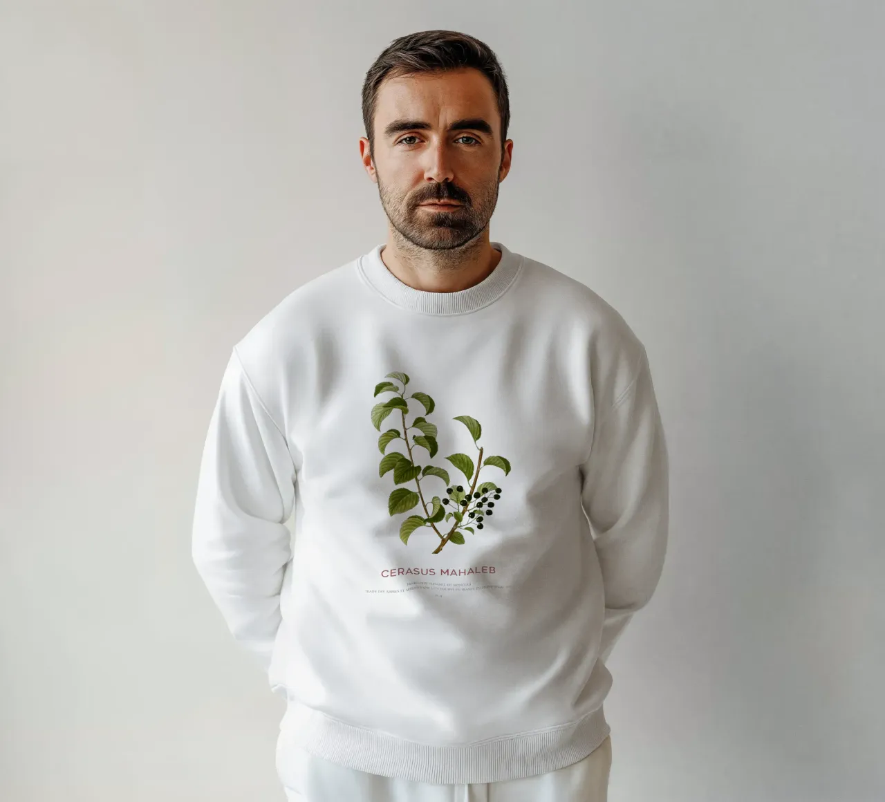 St. Lucie-Kirsche oder Cerasus Mahaleb Sweatshirt von Vintagrafica