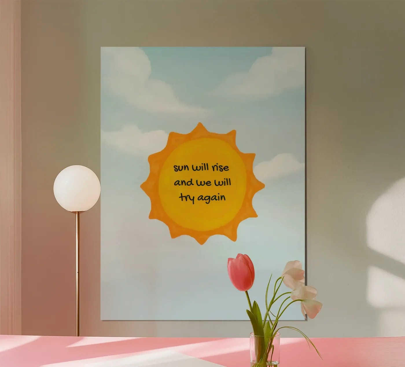 Always Keep Trying poster by typo graphic stayl