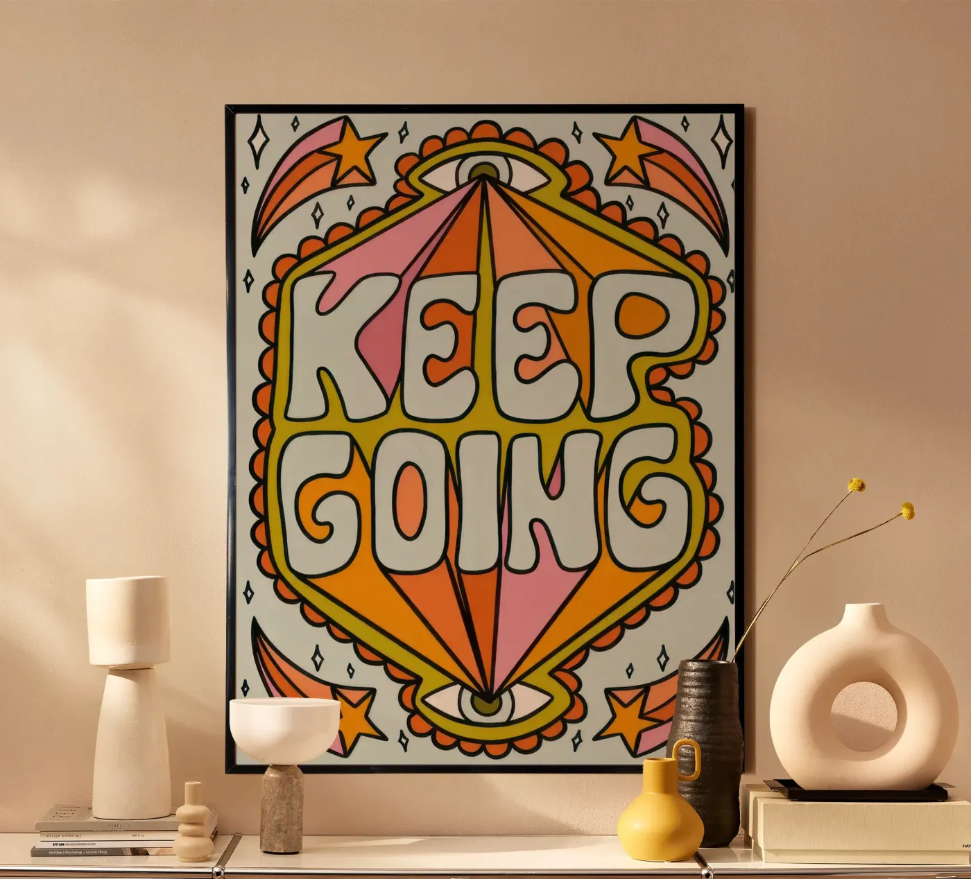 Weitermachen Poster von typo graphic stayl