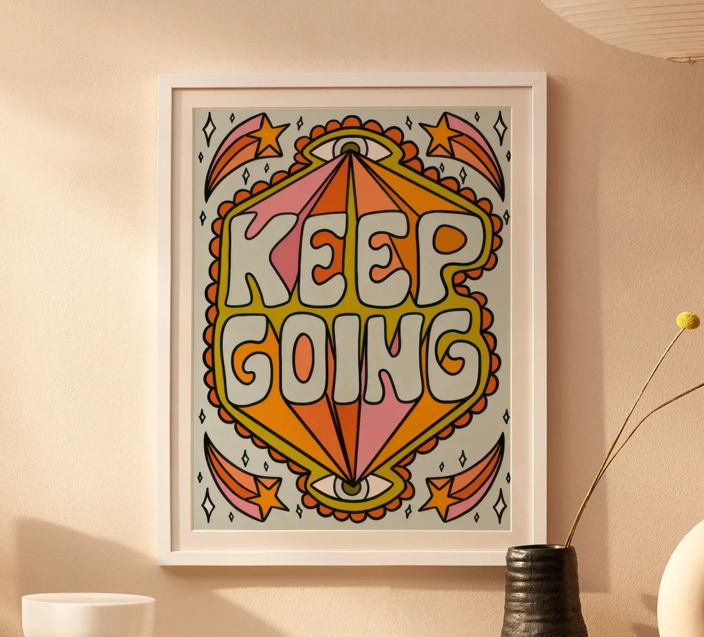 Weitermachen Poster von typo graphic stayl