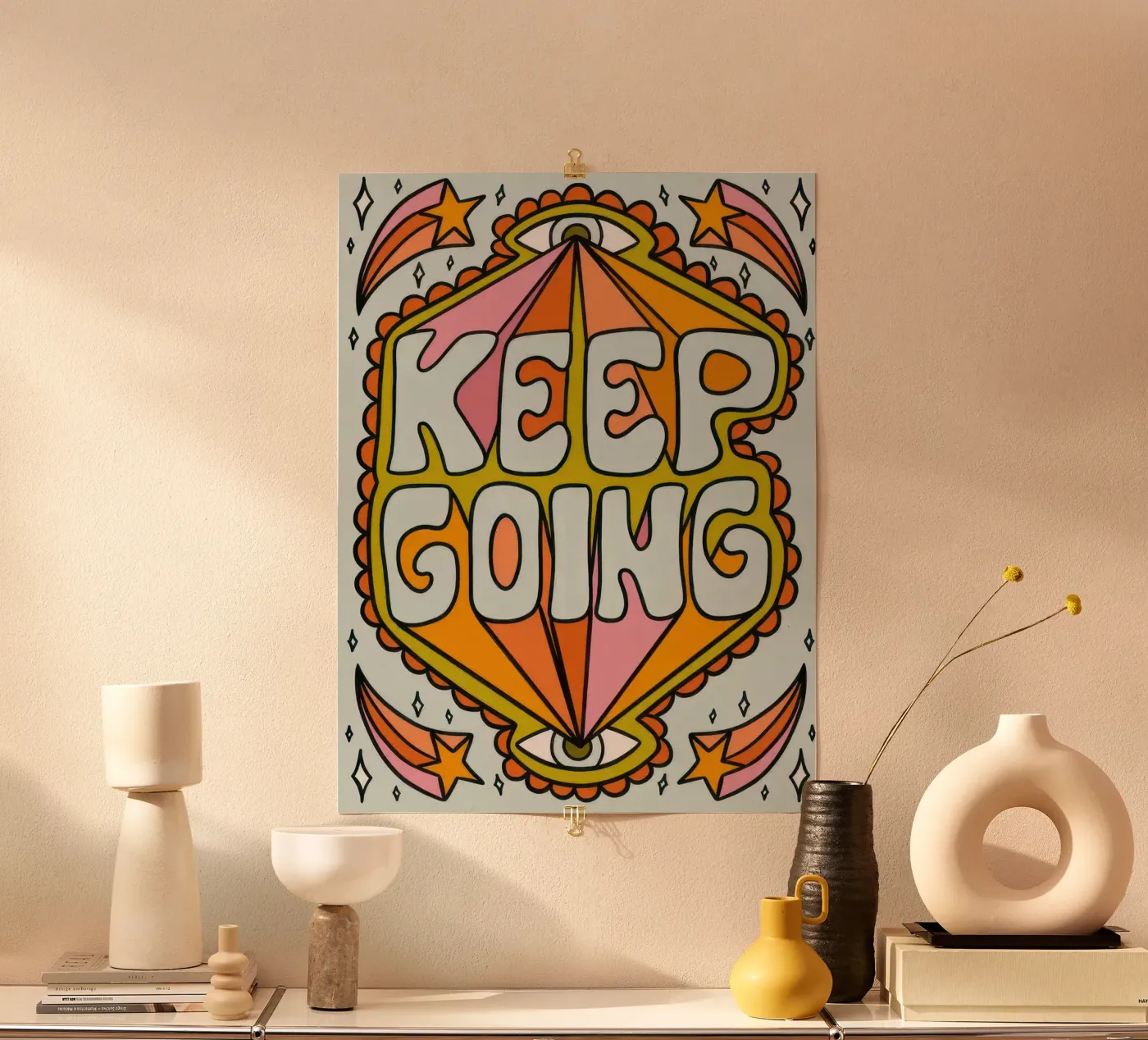Weitermachen Poster von typo graphic stayl