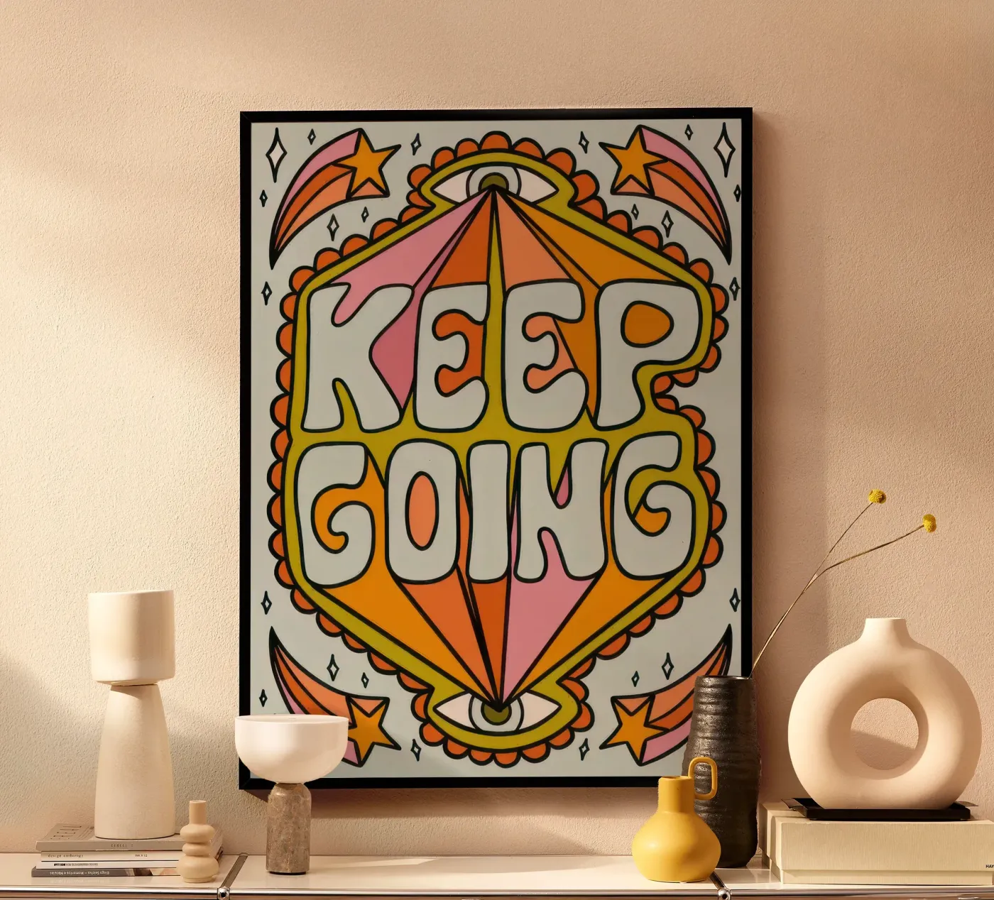Weitermachen Poster von typo graphic stayl