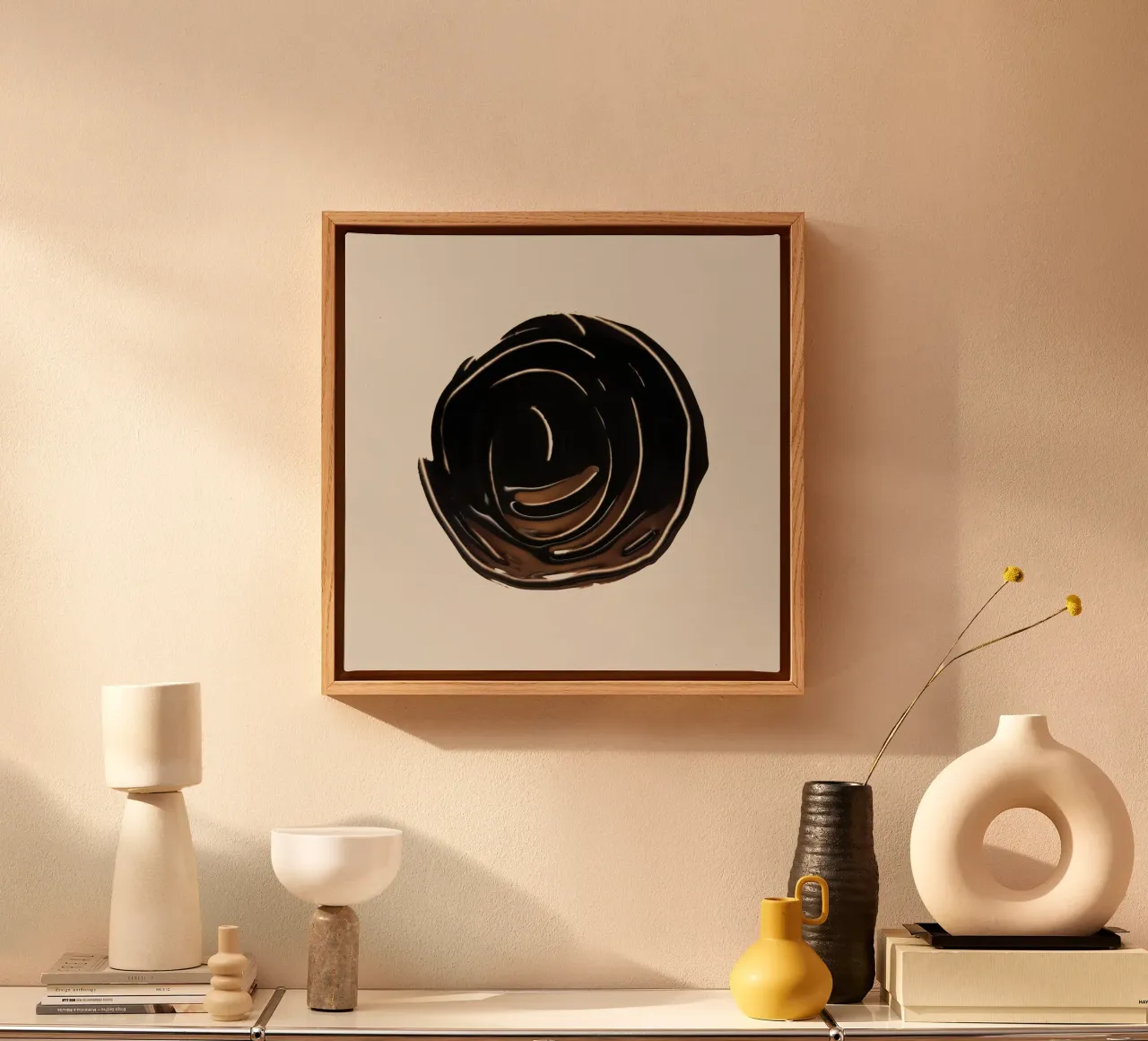 Ink Shape 2 | Minimal Abstract Leinwand von sabidussi