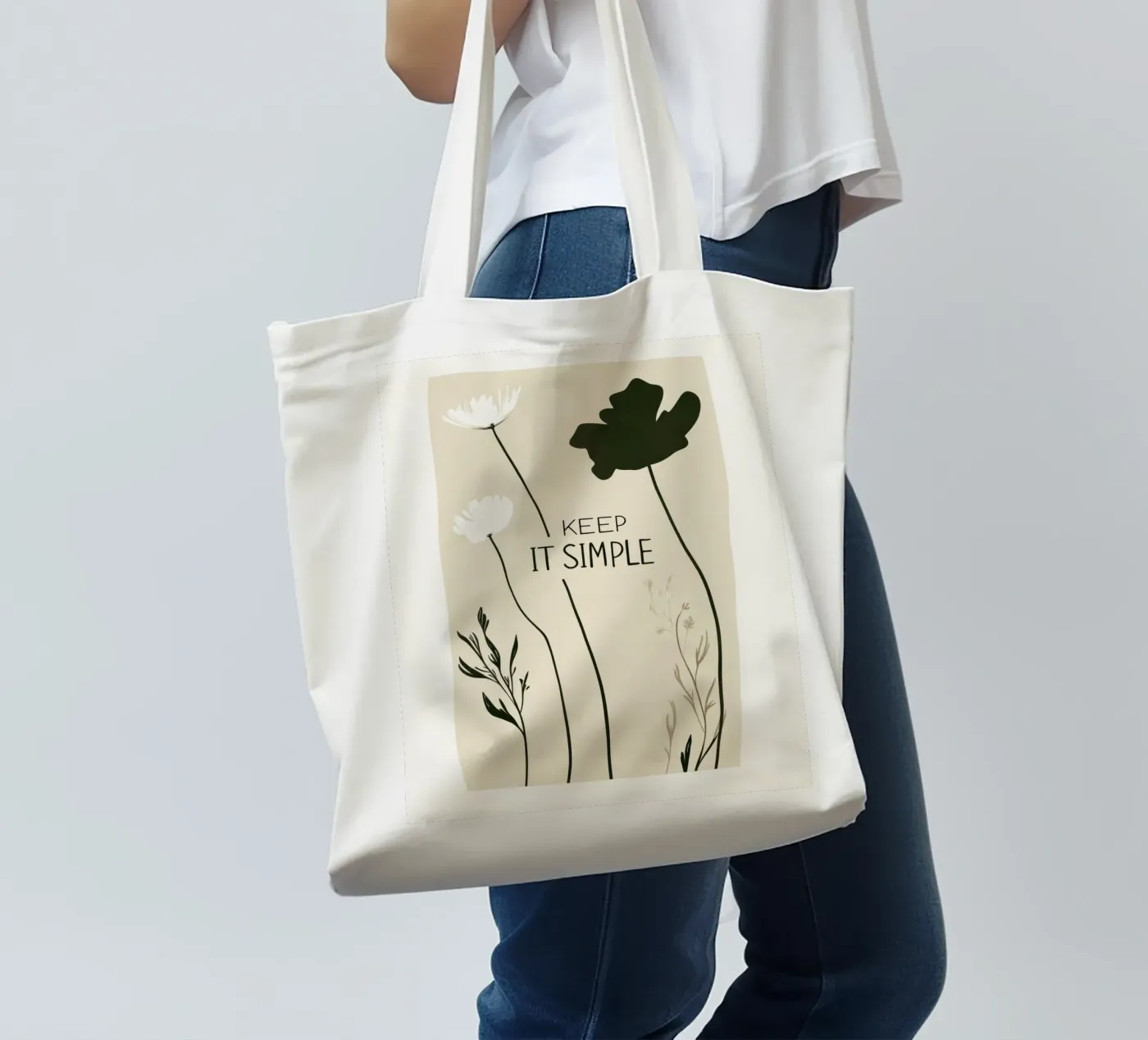 Keep It Simple tote bag by treechild