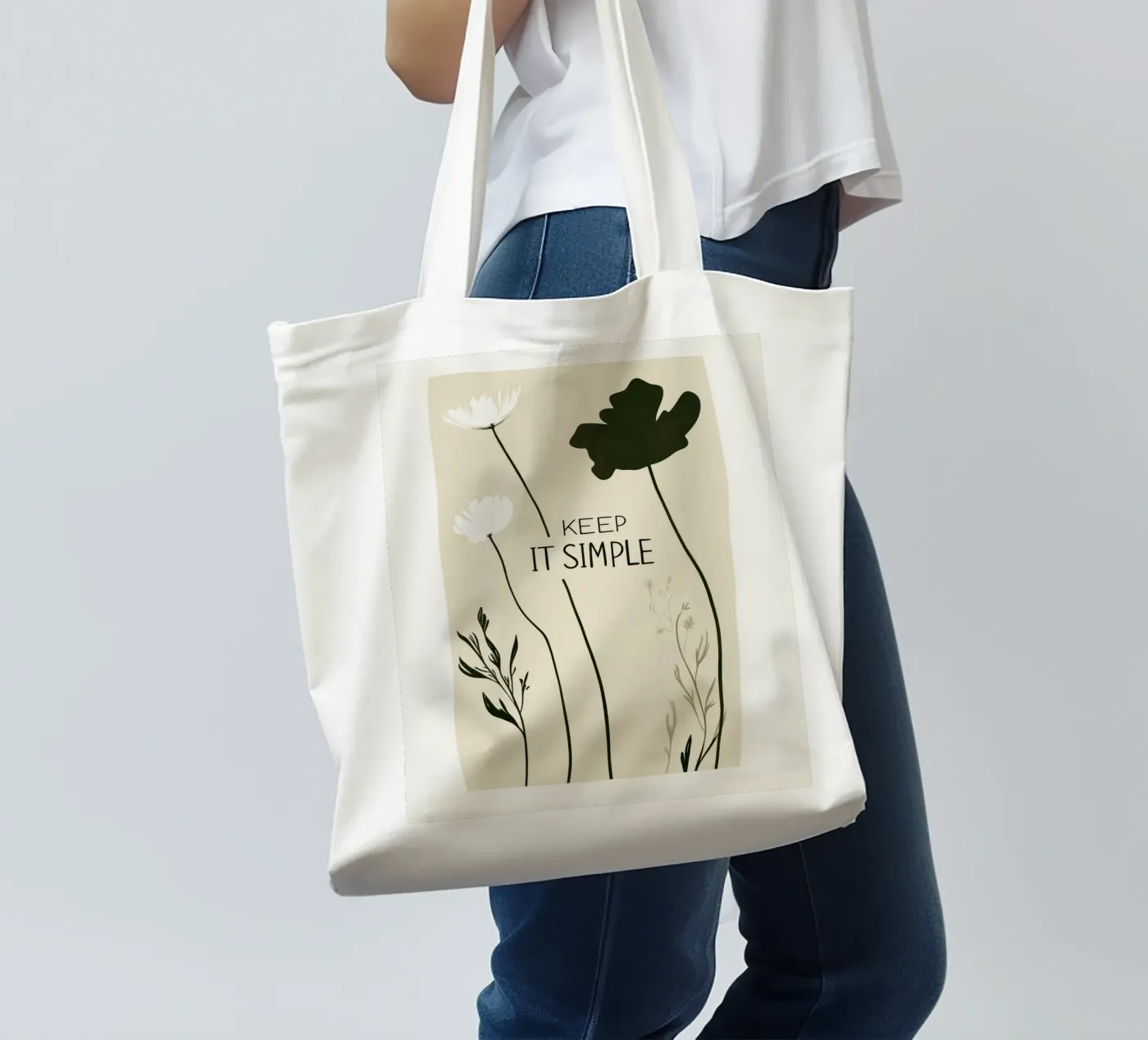 Keep It Simple tote bag by treechild