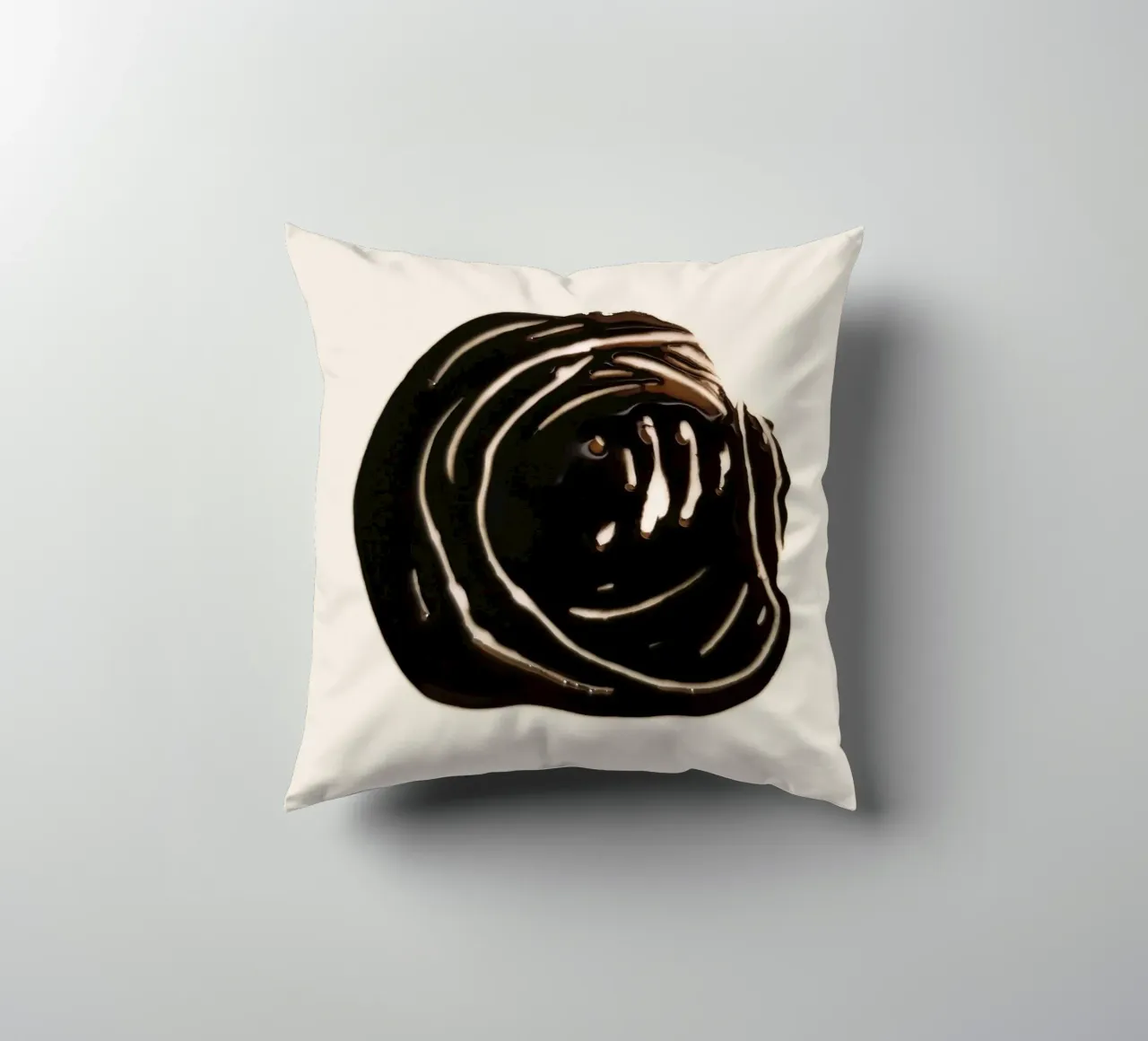 Ink Shape 1 | Minimal Abstract Kissen von sabidussi