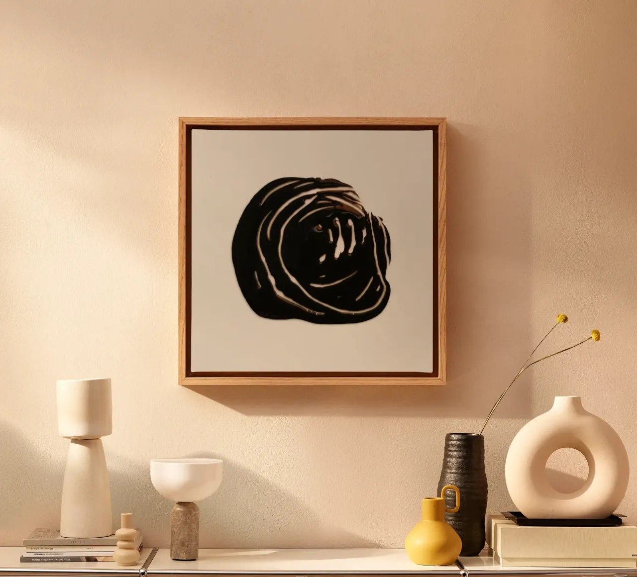 Ink Shape 1 | Minimal Abstract lienzo de sabidussi