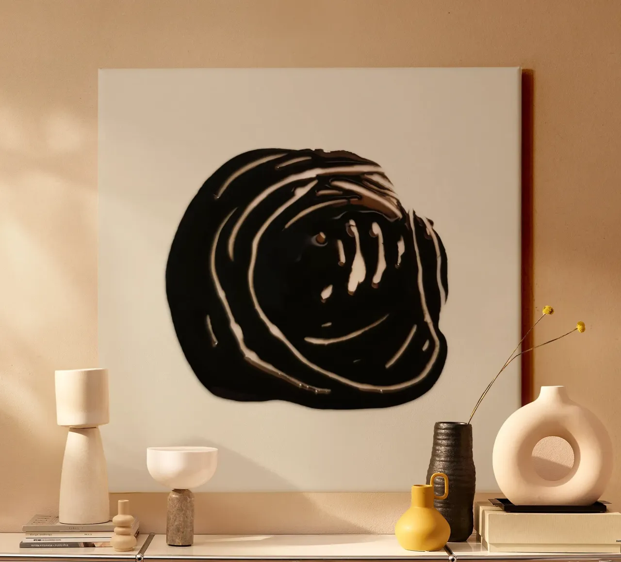 Ink Shape 1 | Minimal Abstract lienzo de sabidussi