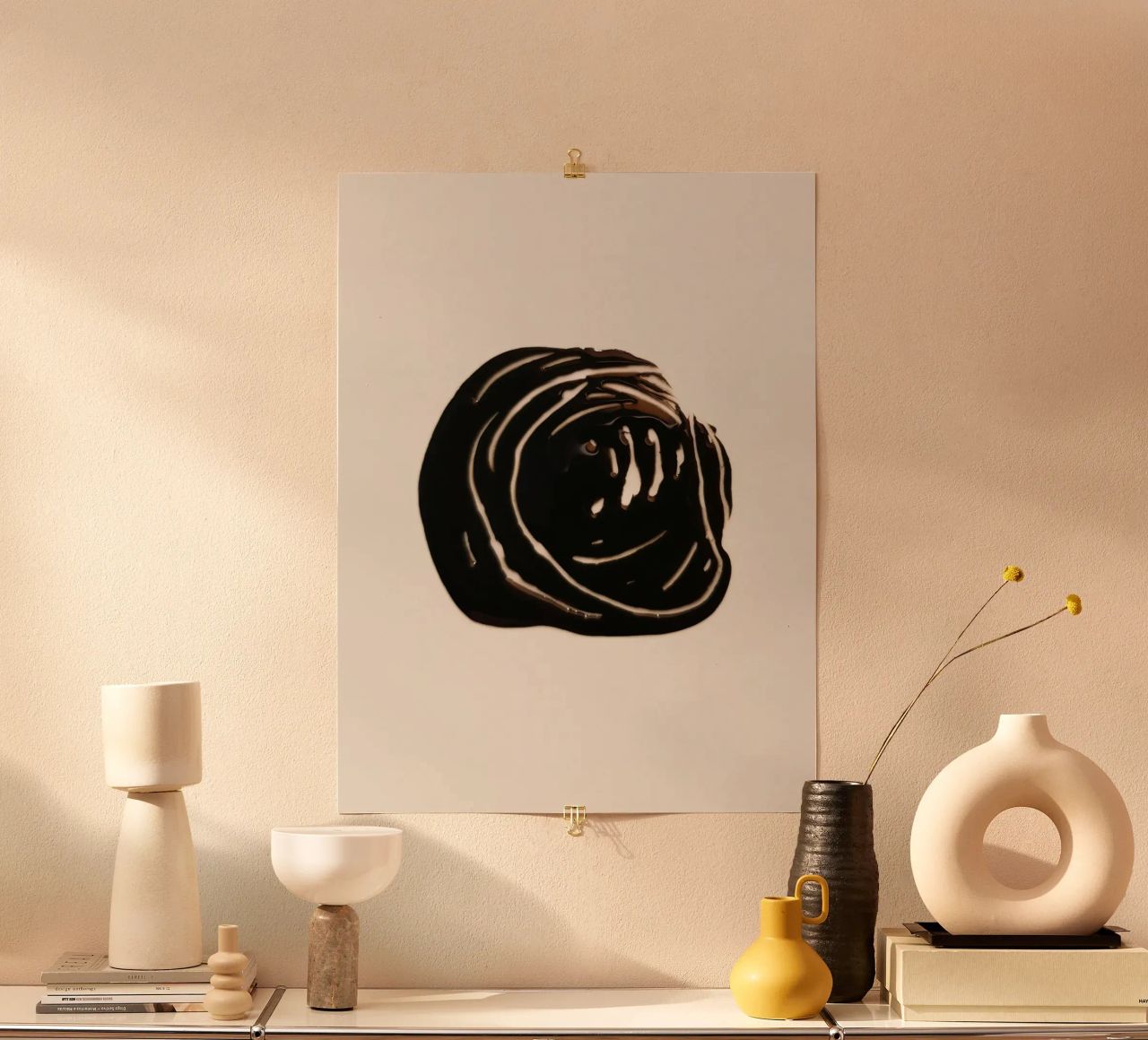 Ink Shape 1 | Minimal Abstract poster da sabidussi