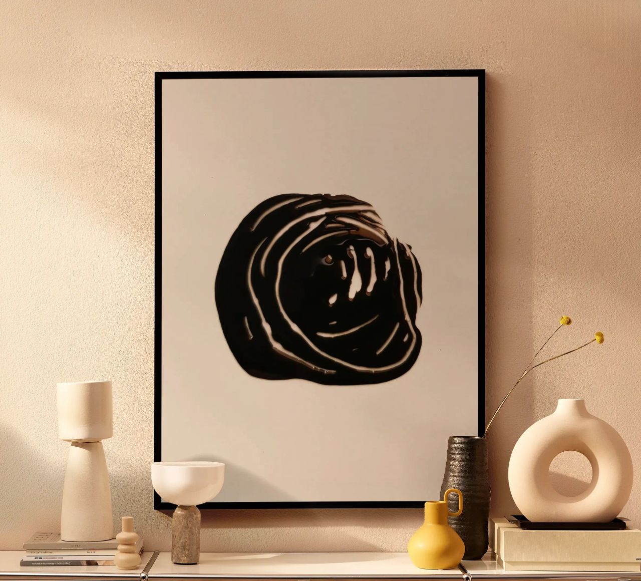 Ink Shape 1 | Minimal Abstract poster da sabidussi