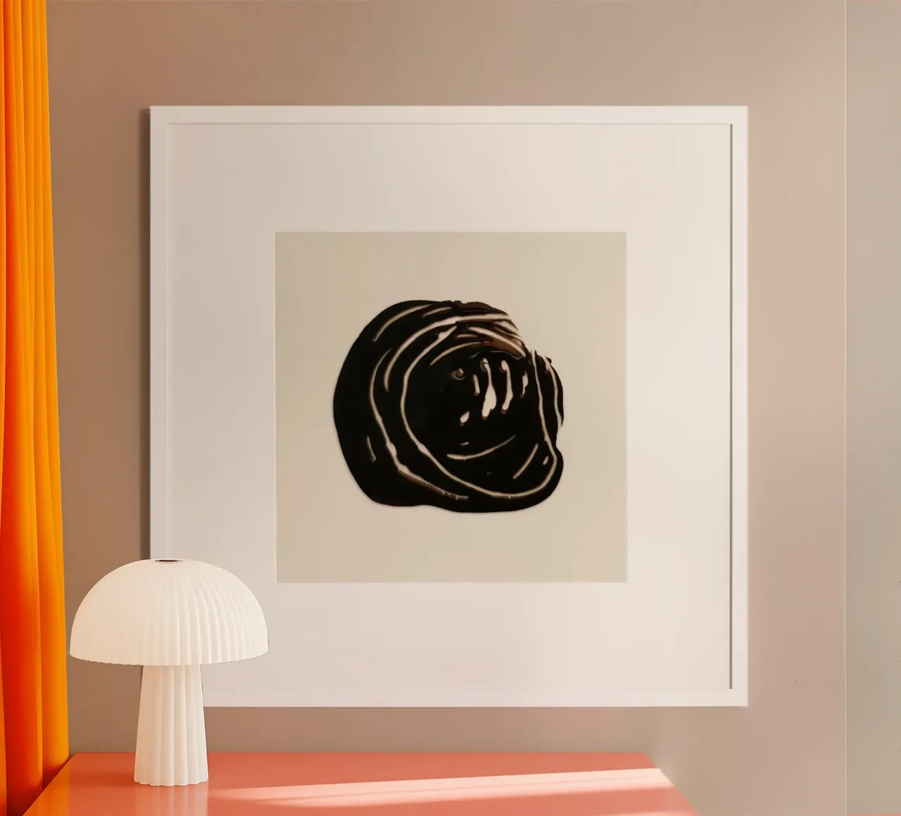 Ink Shape 1 | Minimal Abstract poster da sabidussi