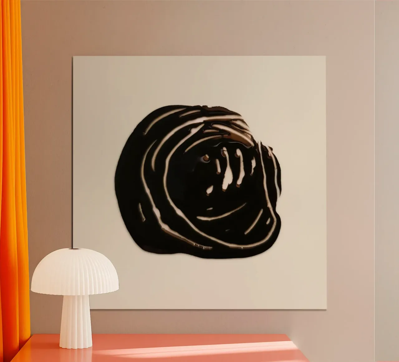 Ink Shape 1 | Minimal Abstract poster da sabidussi