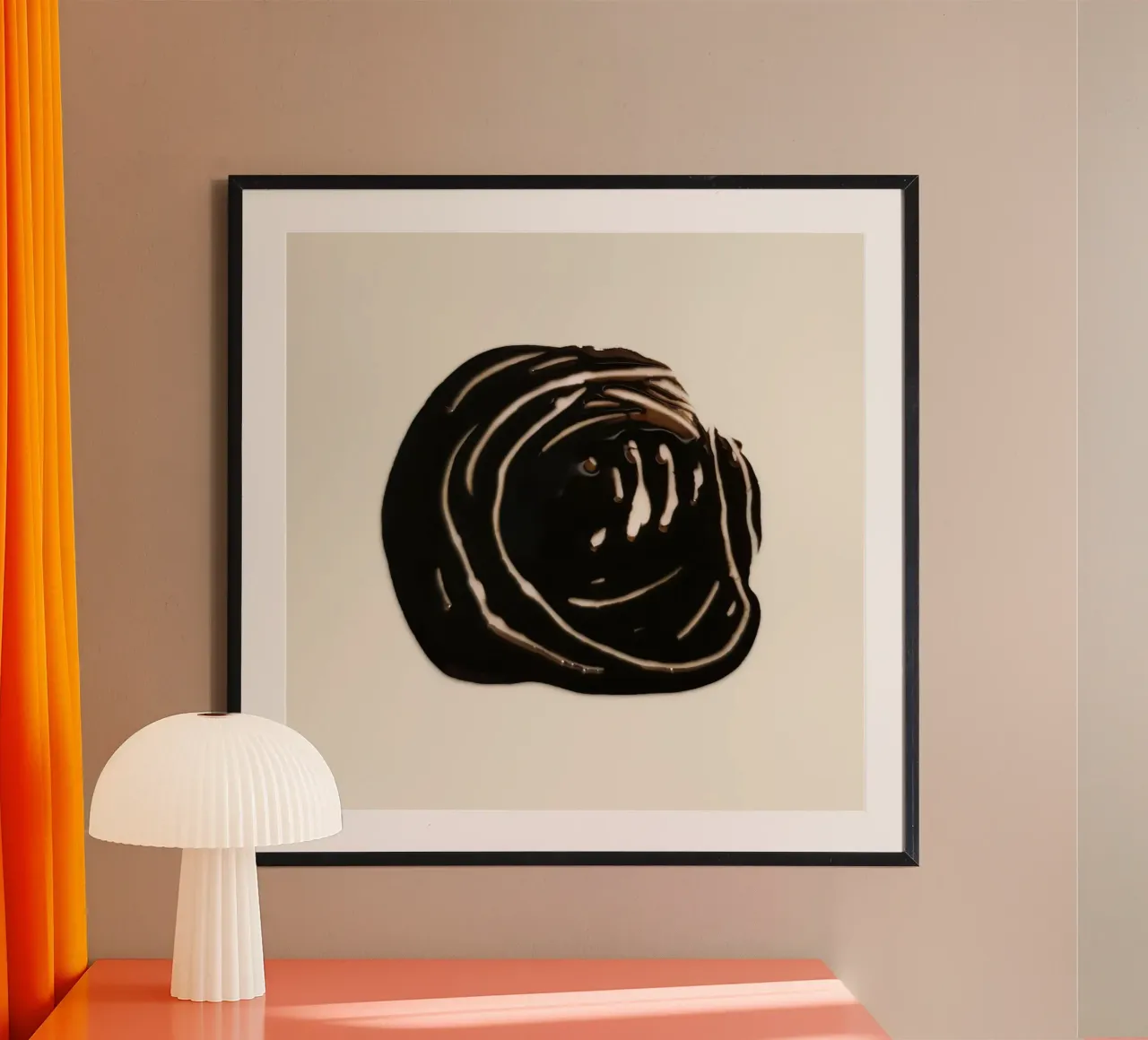 Ink Shape 1 | Minimal Abstract poster da sabidussi