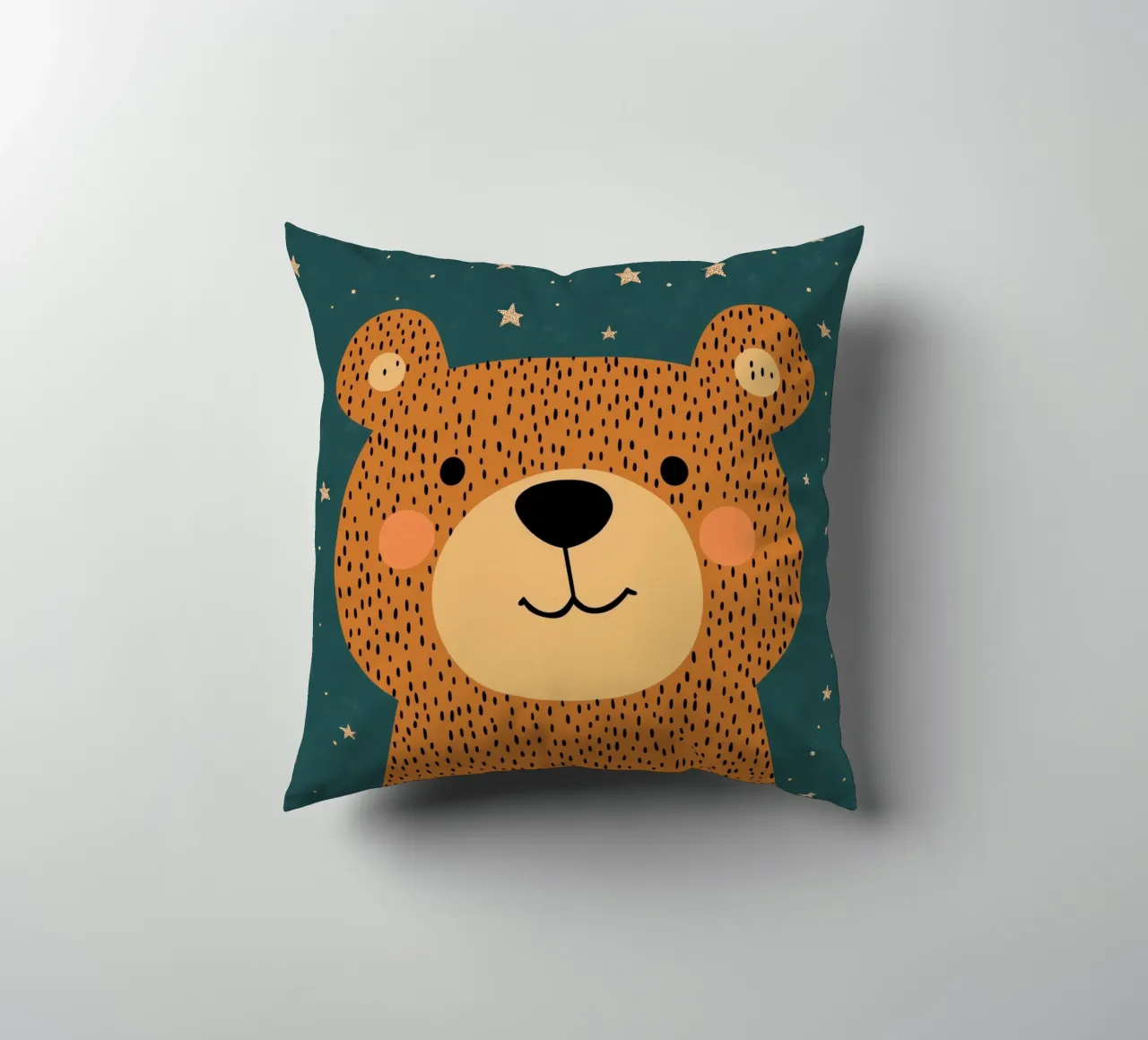 Bear And Stars cuscino da treechild