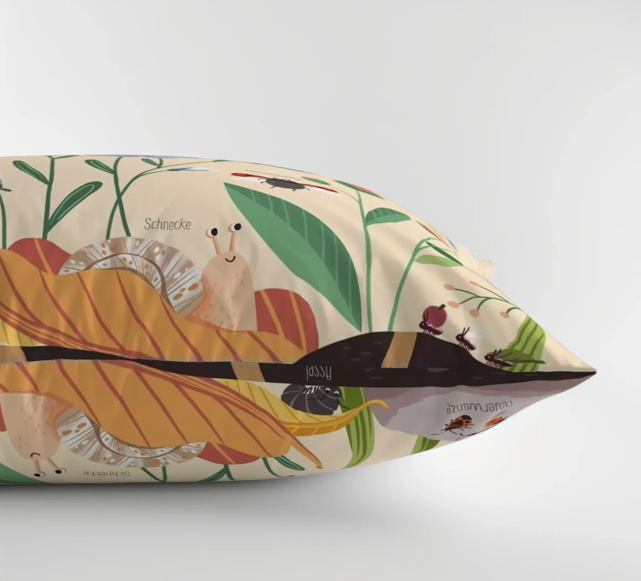 Gartentiere decorative cushion by VIERUNDFÜNFZIG