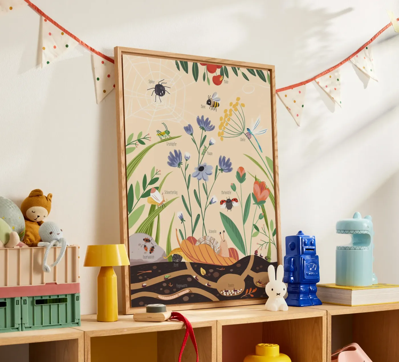 Gartentiere acryl van VIERUNDFÜNFZIG