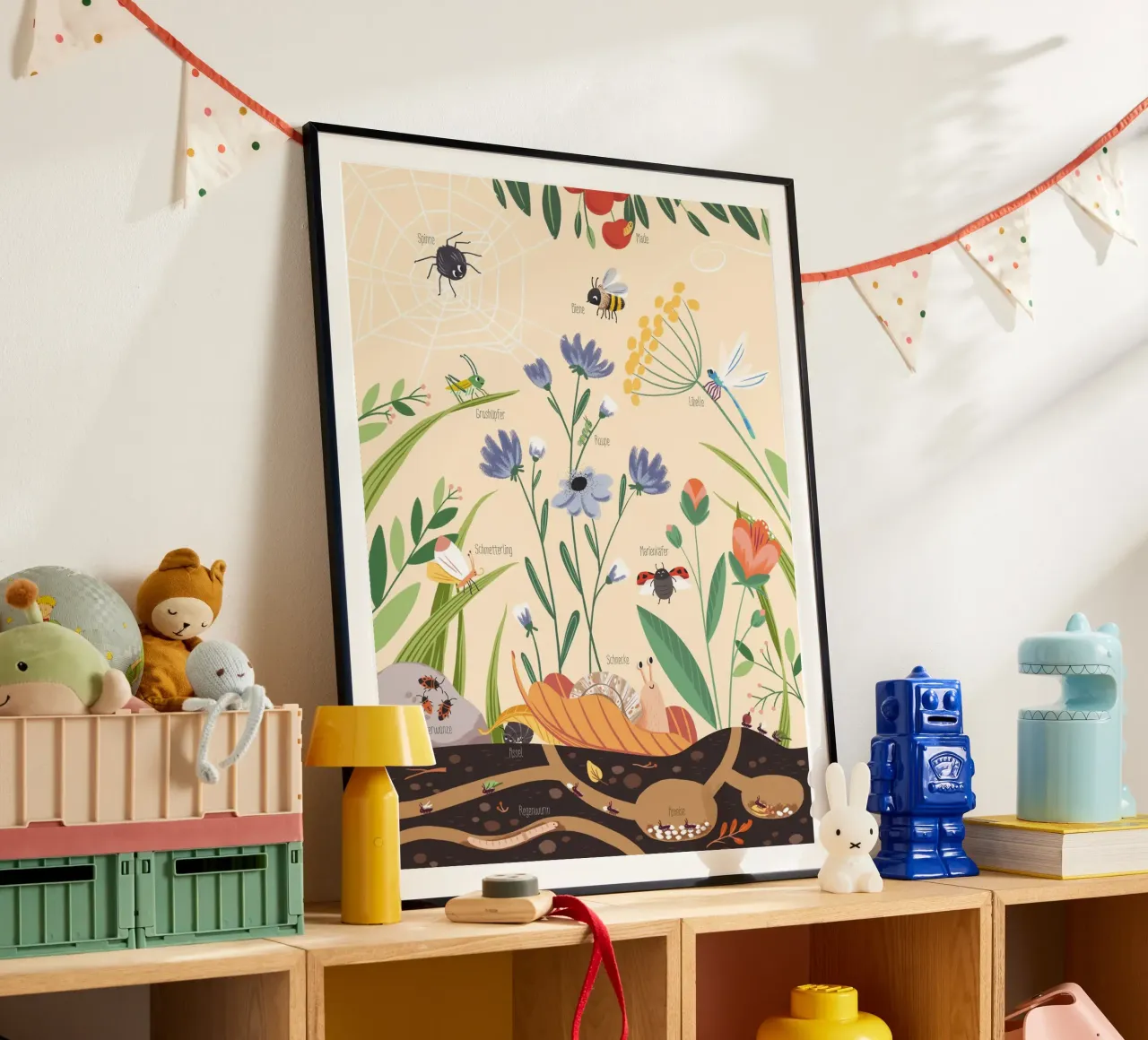 Gartentiere poster de VIERUNDFÜNFZIG