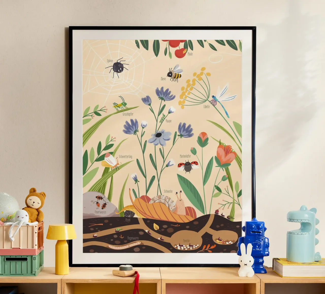 Gartentiere poster de VIERUNDFÜNFZIG