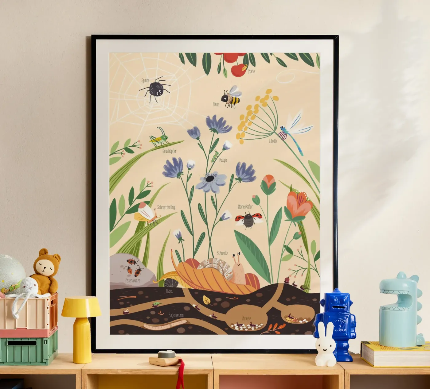 Gartentiere poster da VIERUNDFÜNFZIG