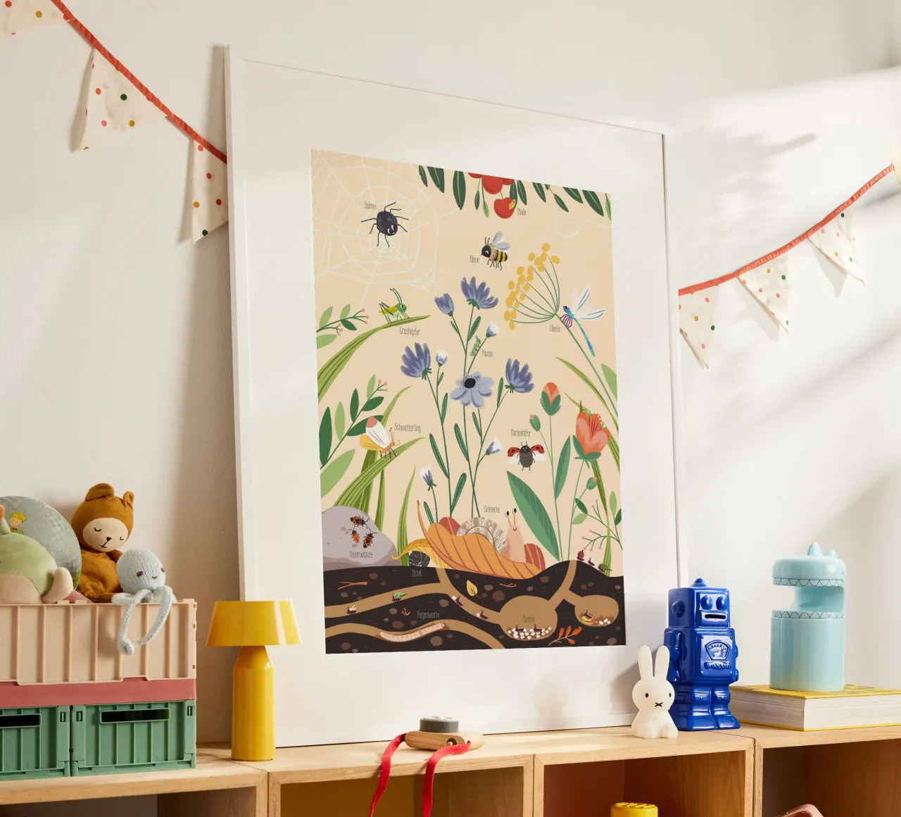 Gartentiere poster de VIERUNDFÜNFZIG