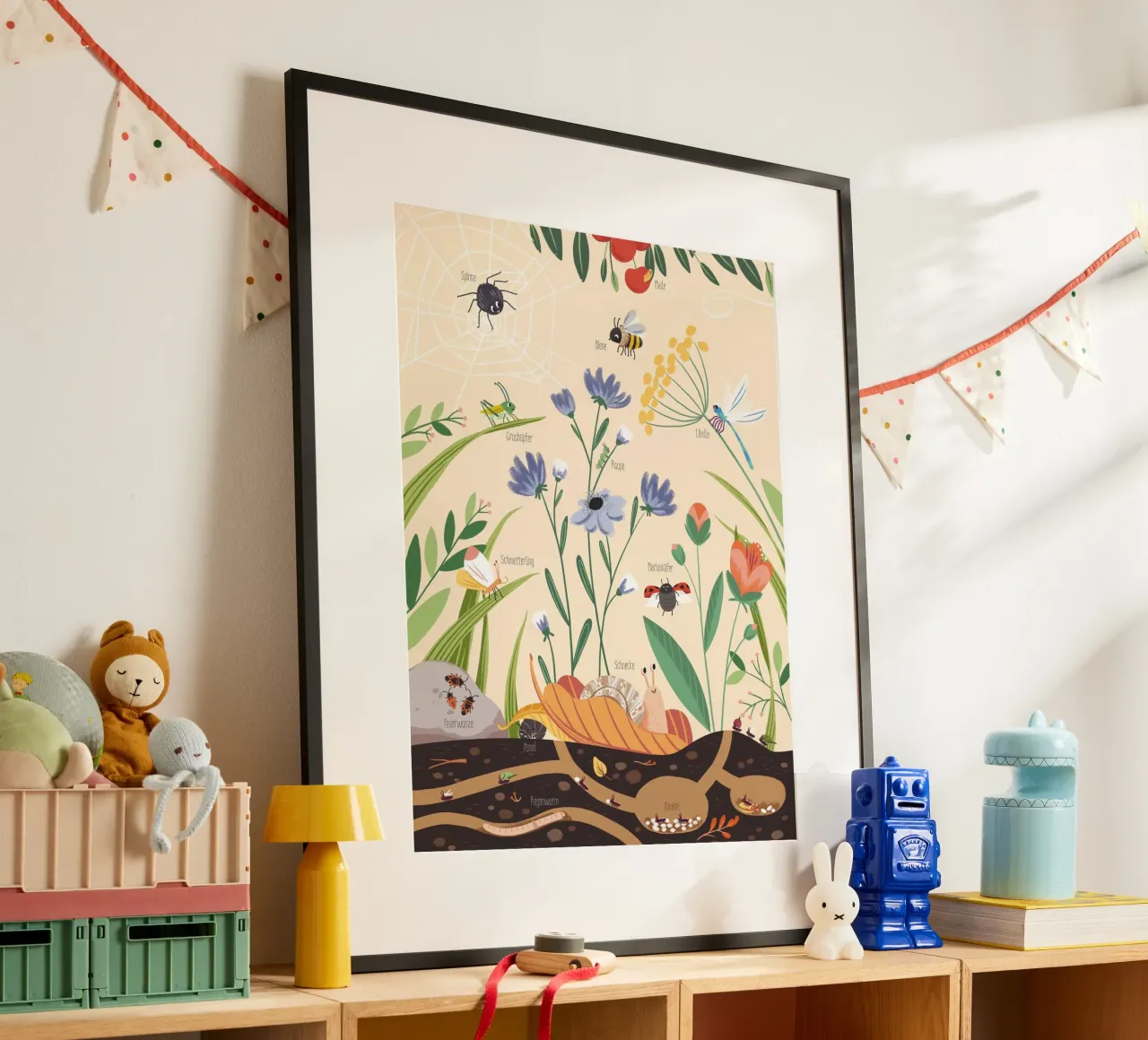 Gartentiere poster de VIERUNDFÜNFZIG