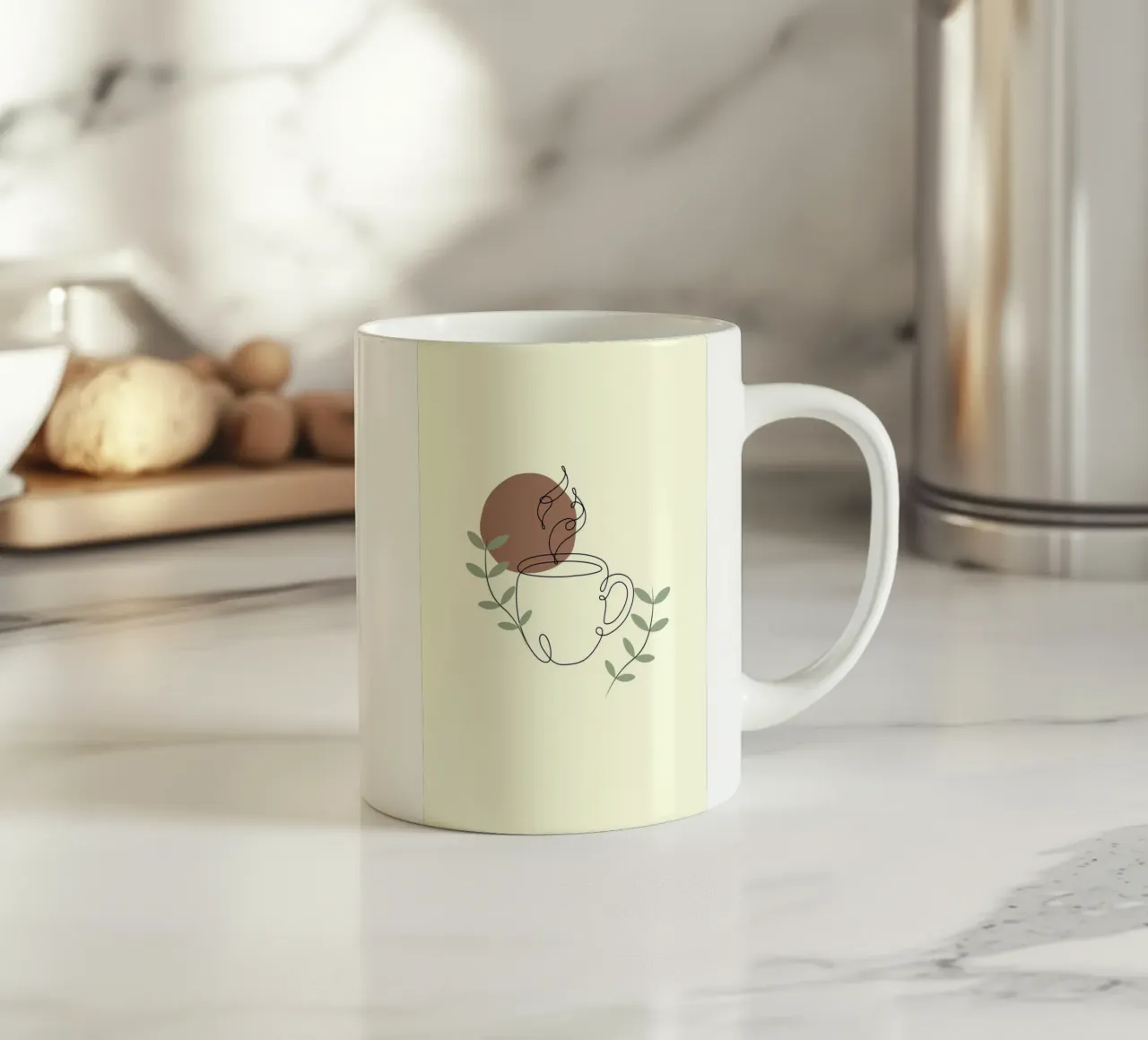 Steaming cup of coffee tazza in ceramica da LisaArtes
