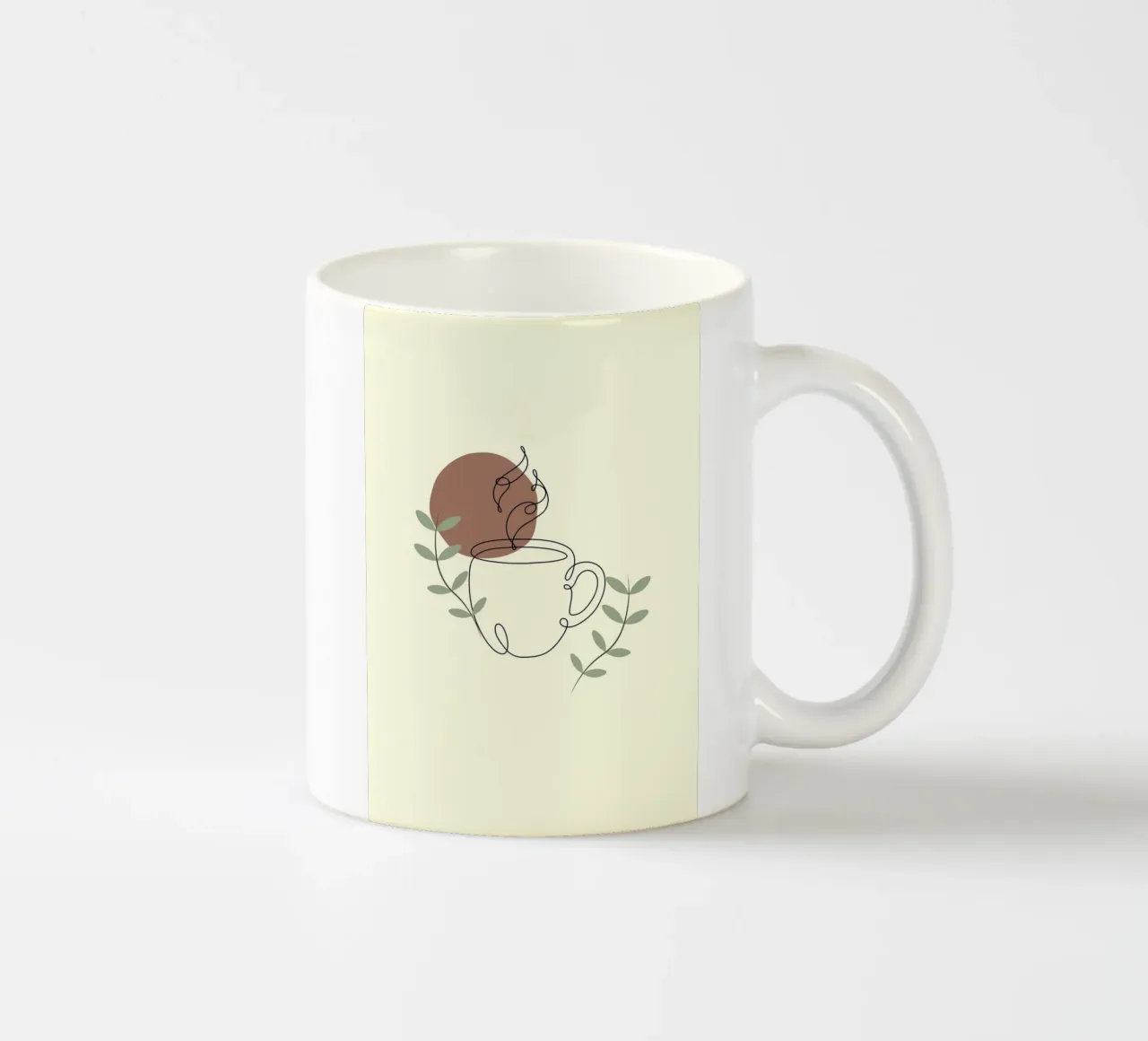 Steaming cup of coffee tazza in ceramica da LisaArtes