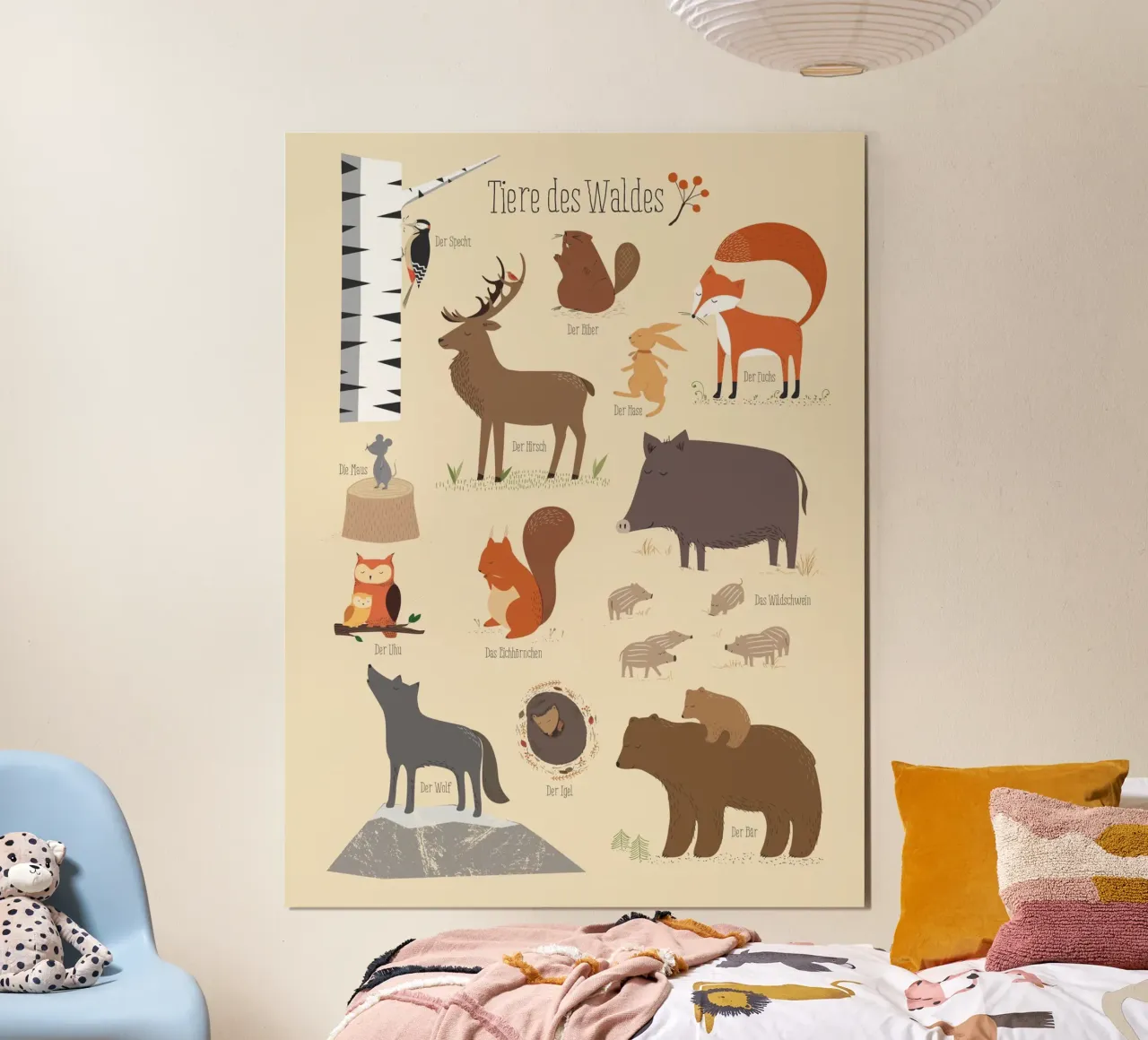 Tiere des Waldes hahnemühle by VIERUNDFÜNFZIG