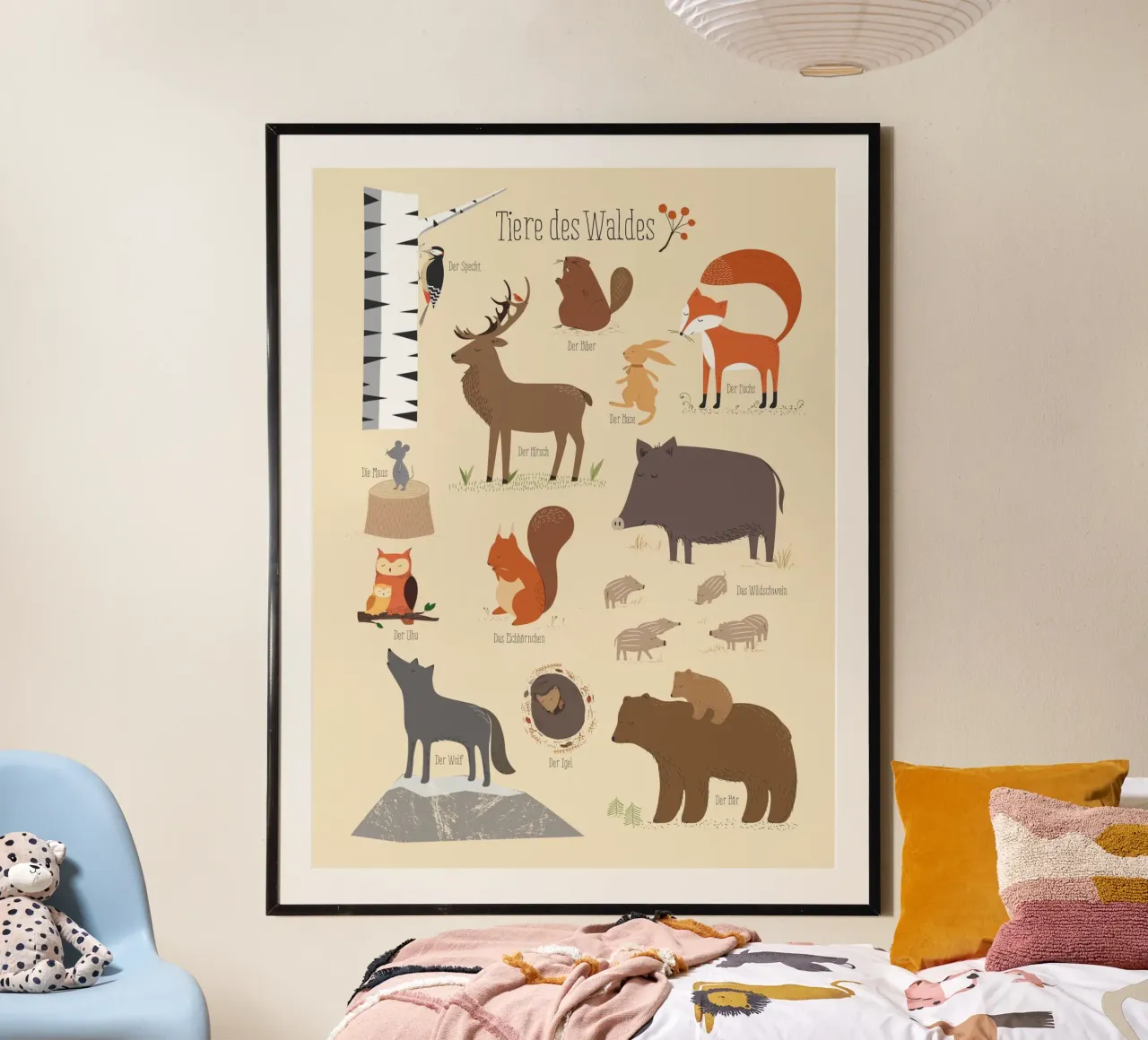 Tiere des Waldes hahnemühle by VIERUNDFÜNFZIG