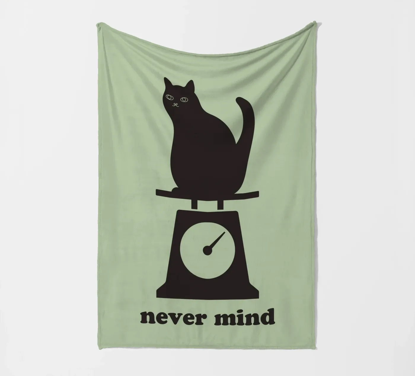 never mind cat Fleecedecke von natural neutral