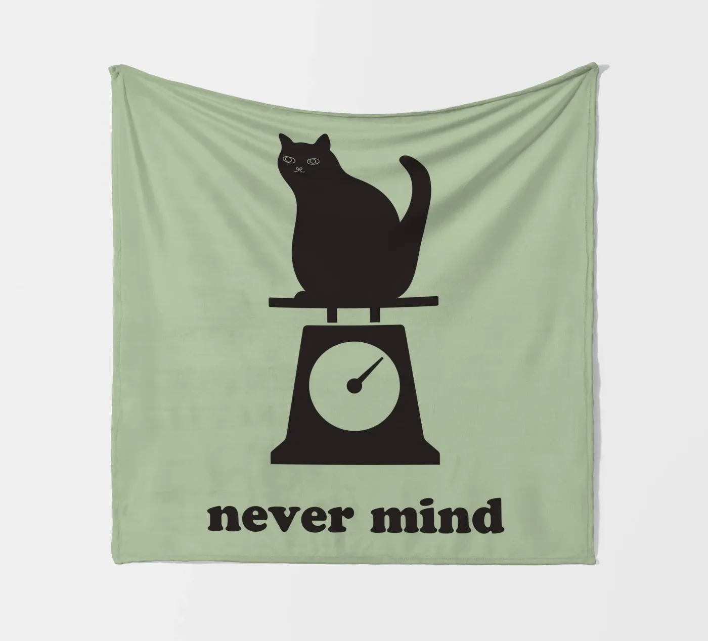 never mind cat Fleecedecke von natural neutral