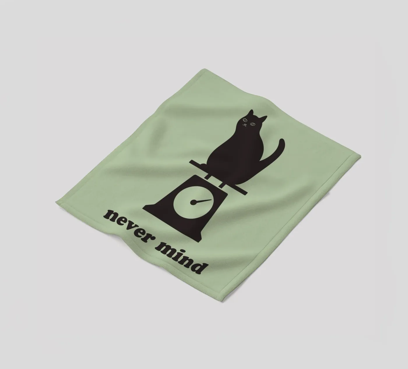 never mind cat Fleecedecke von natural neutral