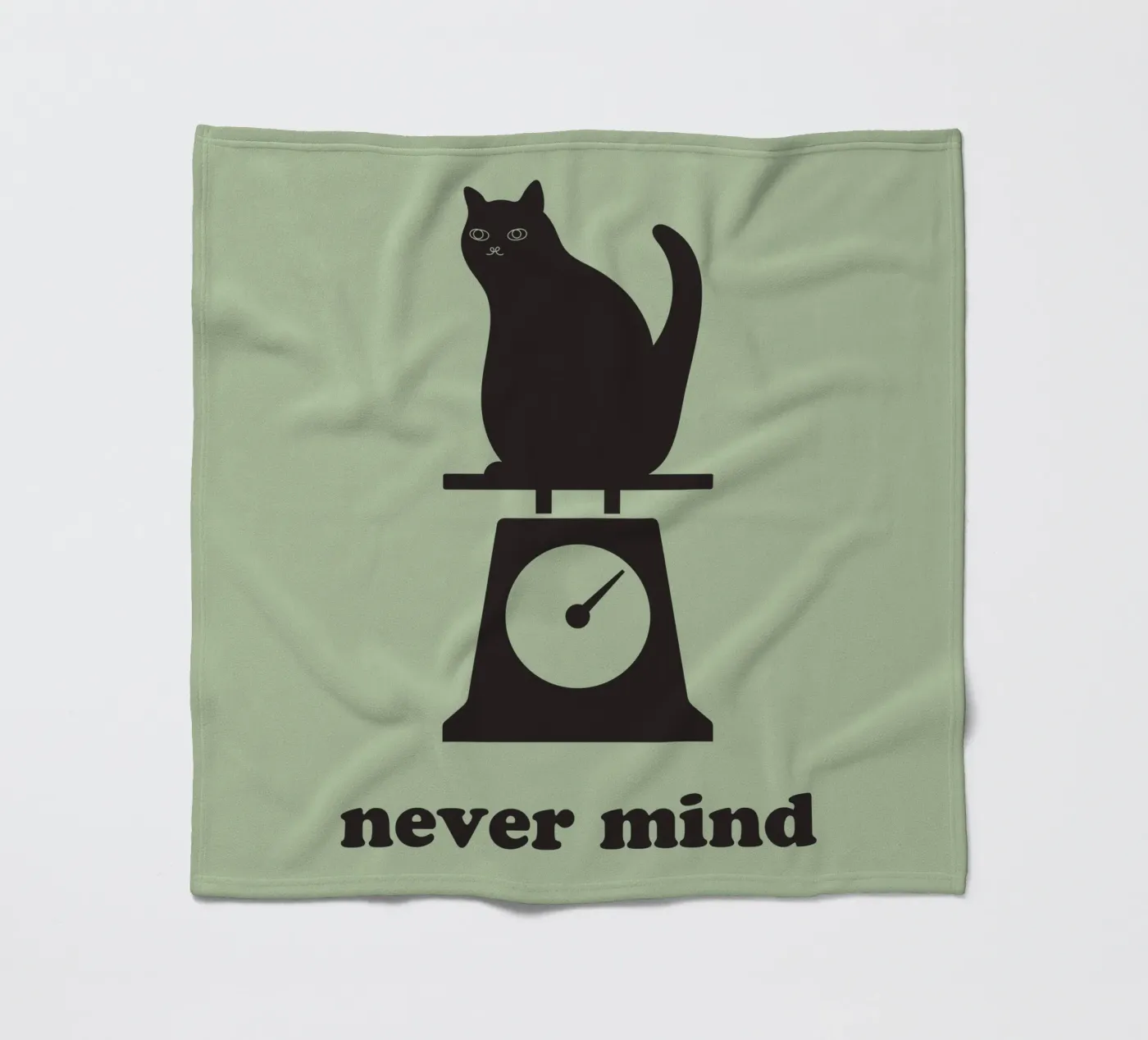 never mind cat Fleecedecke von natural neutral