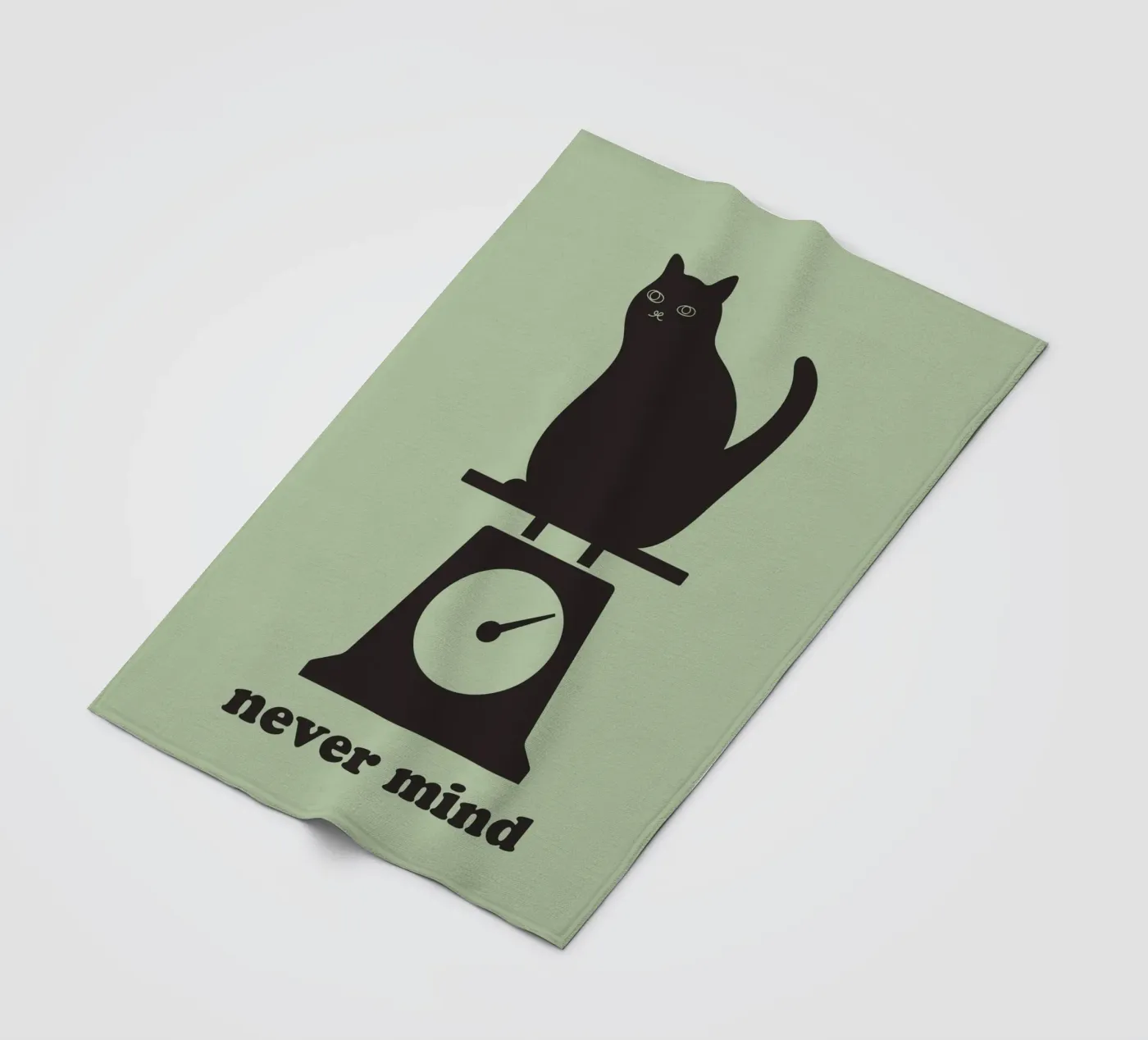 never mind cat Fleecedecke von natural neutral