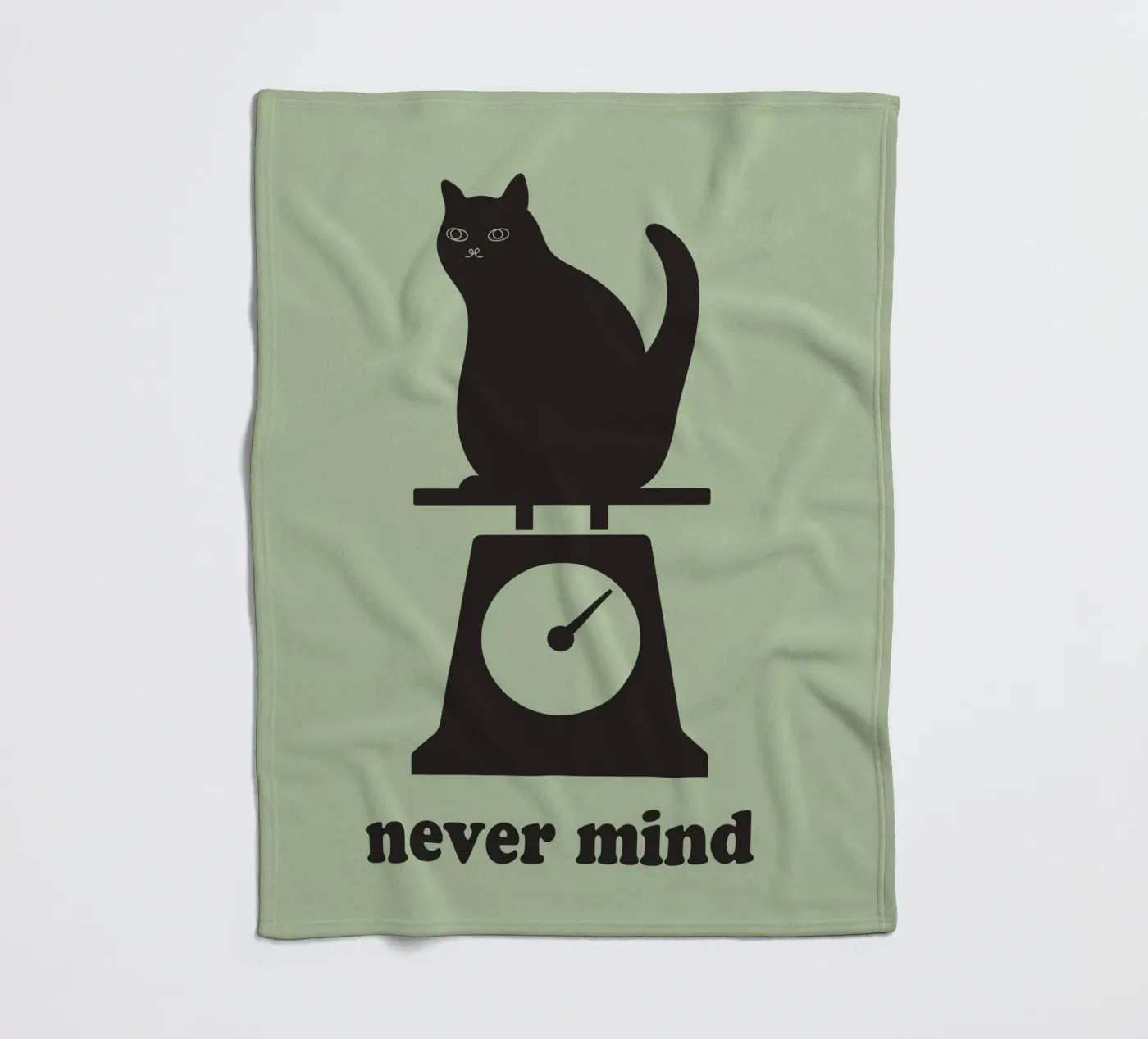 never mind cat Fleecedecke von natural neutral