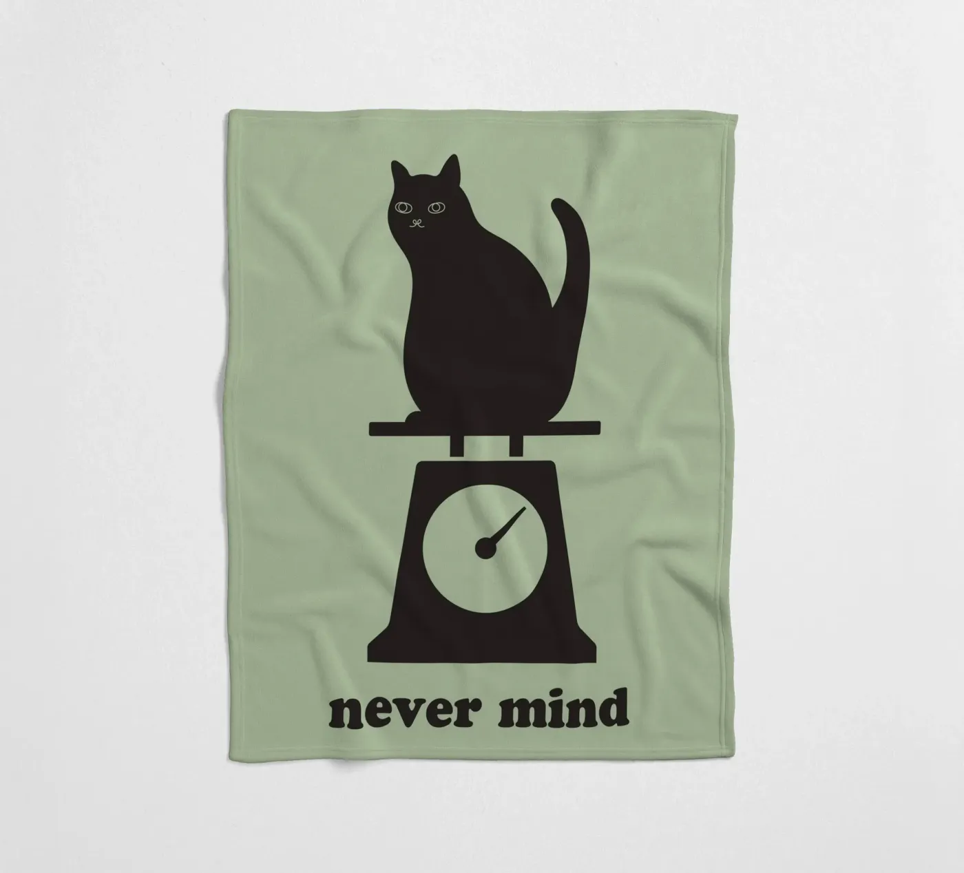 never mind cat Fleecedecke von natural neutral