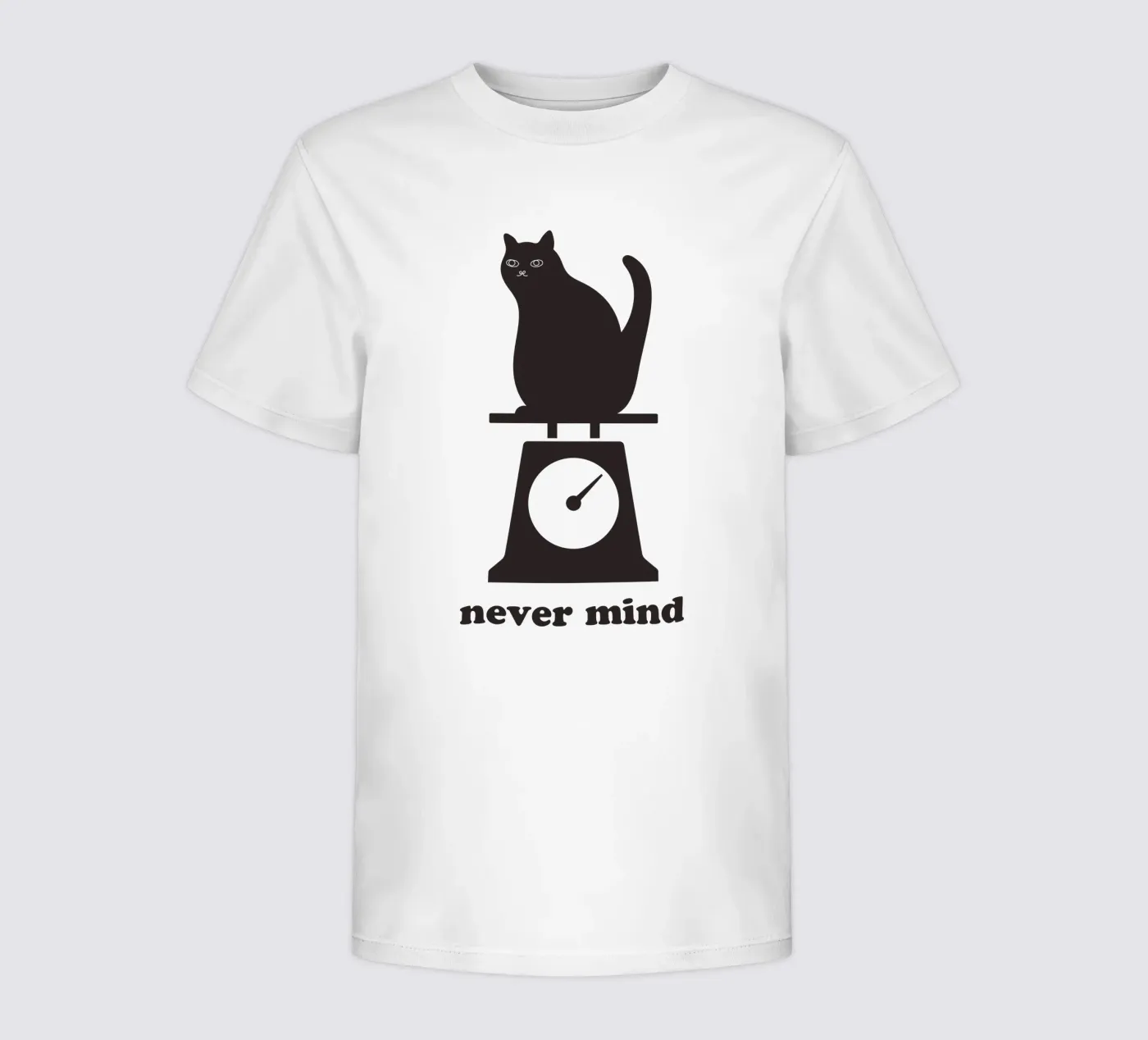 never mind cat t-shirt bambini da natural neutral