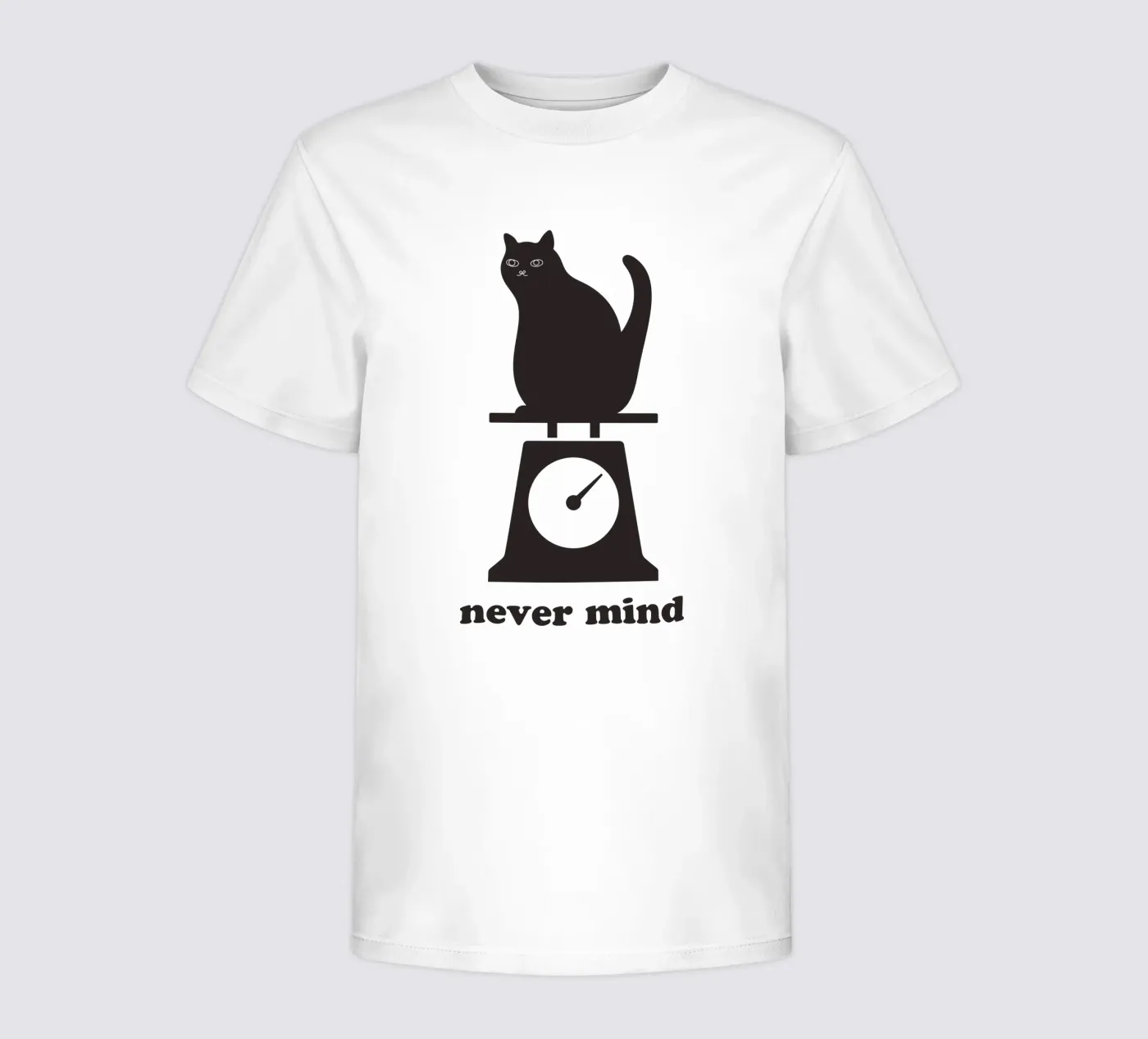 never mind cat t-shirt bambini da natural neutral