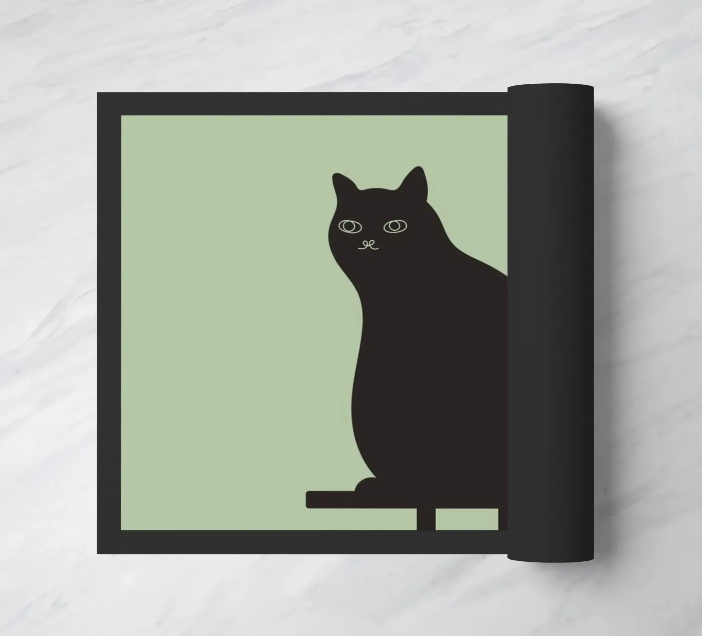 never mind cat doormat by natural neutral