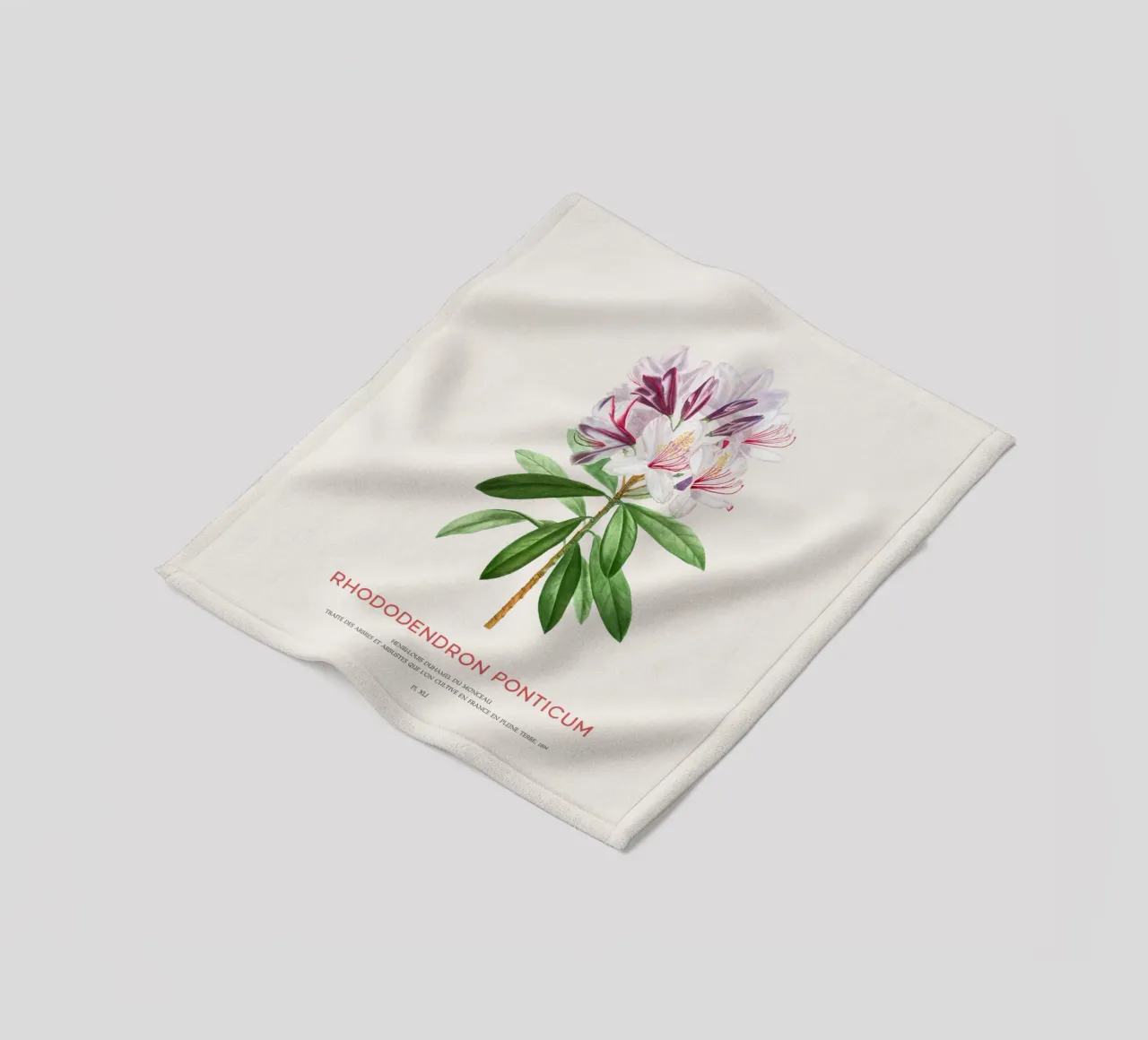 Pontischer Rhododendron oder Rhododendron Ponticum Fleecedecke von Vintagrafica