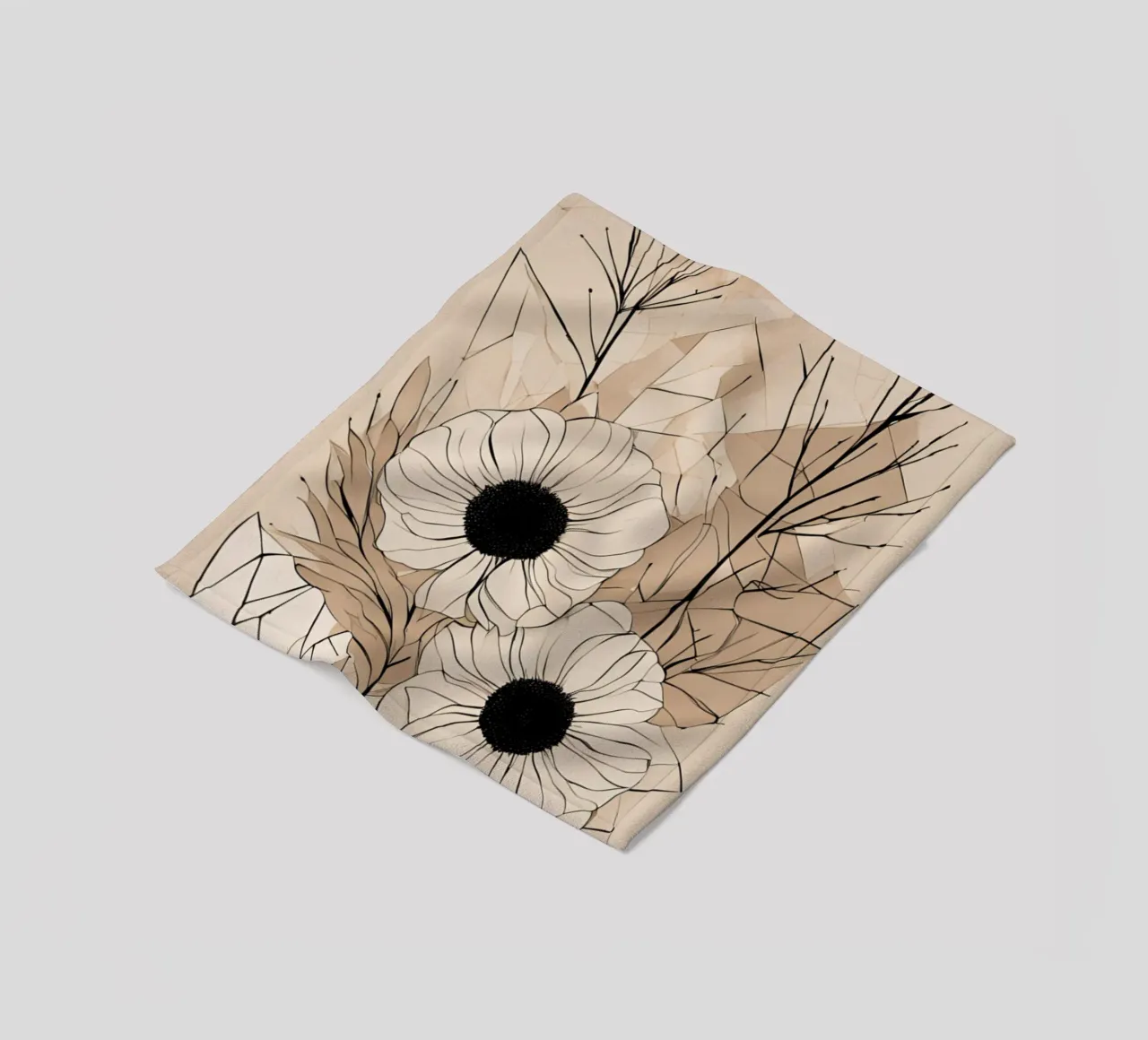 Just flower 2 fleece blanket by Rezh creations